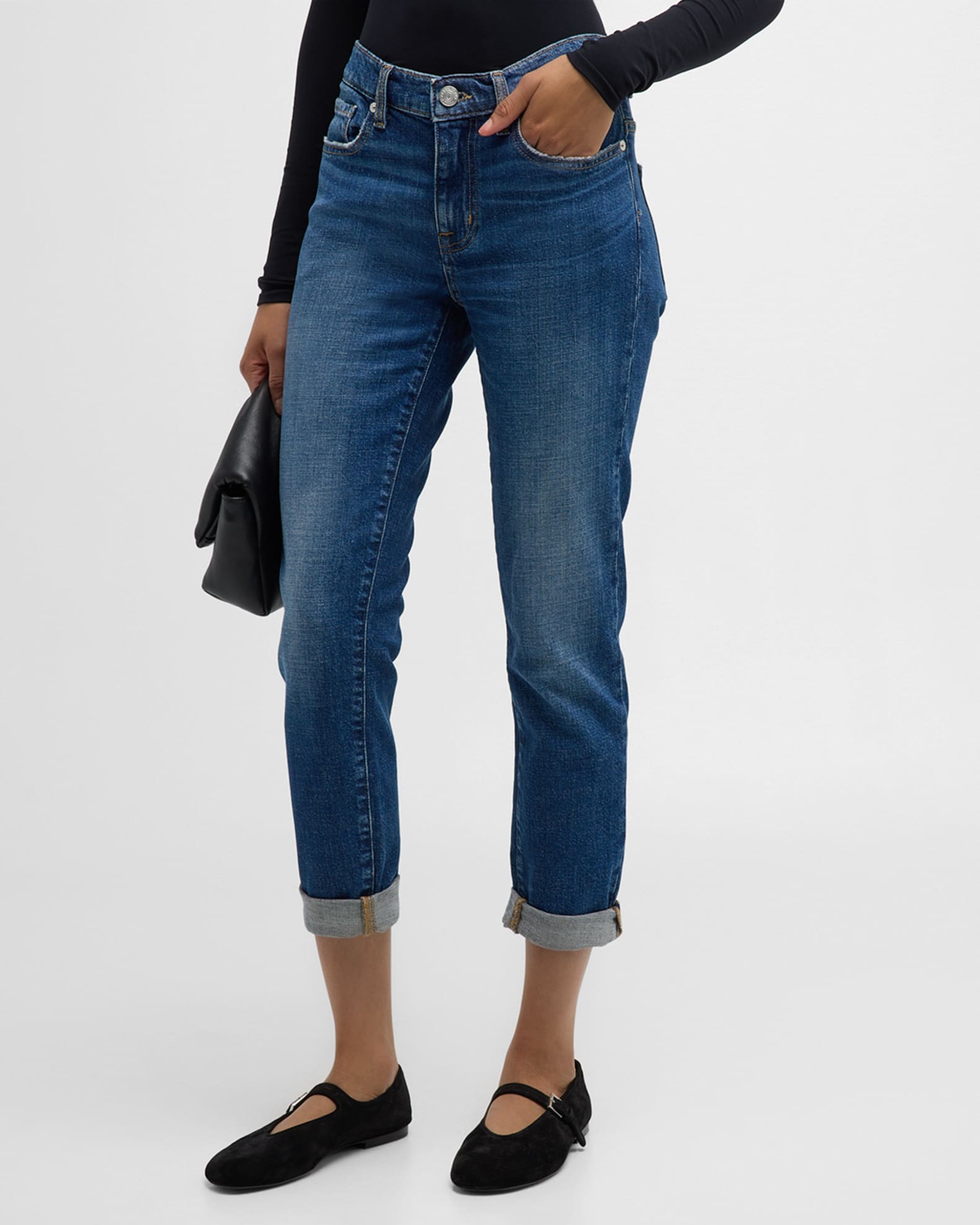 Le Garcon Cropped Boyfriend Jeans