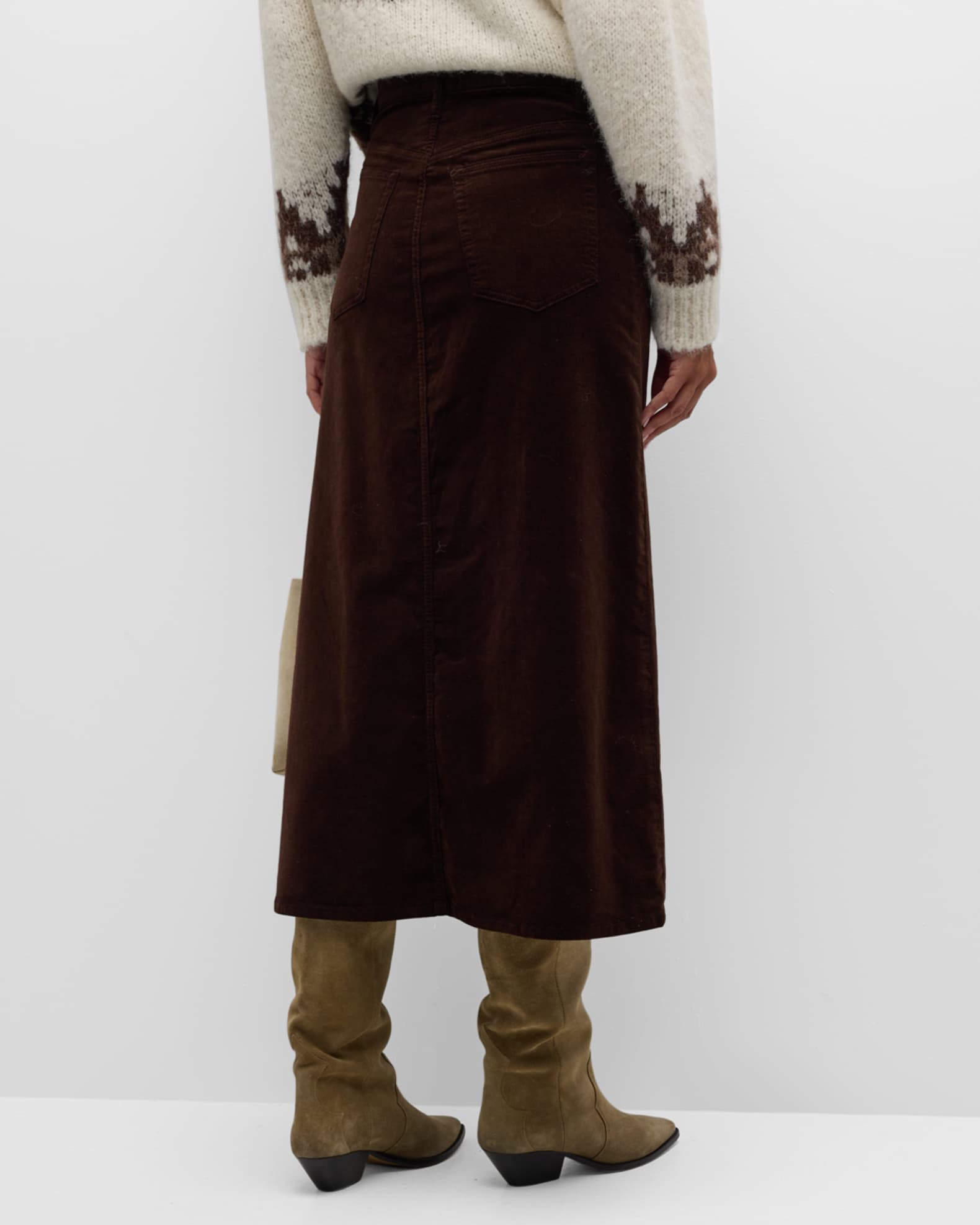 FRAME The Corduroy Midaxi Skirt Neiman Marcus