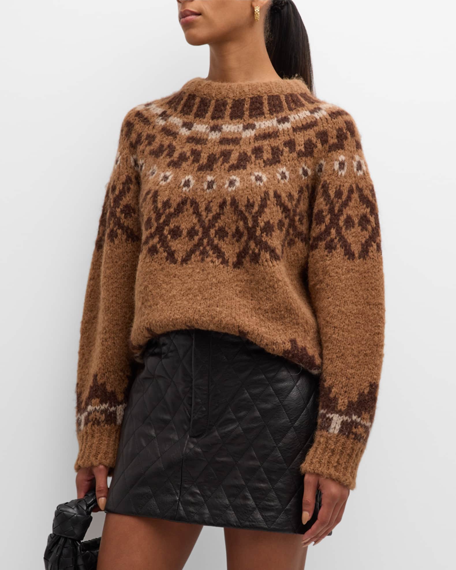 Gucci desenrollar fair isle sweater