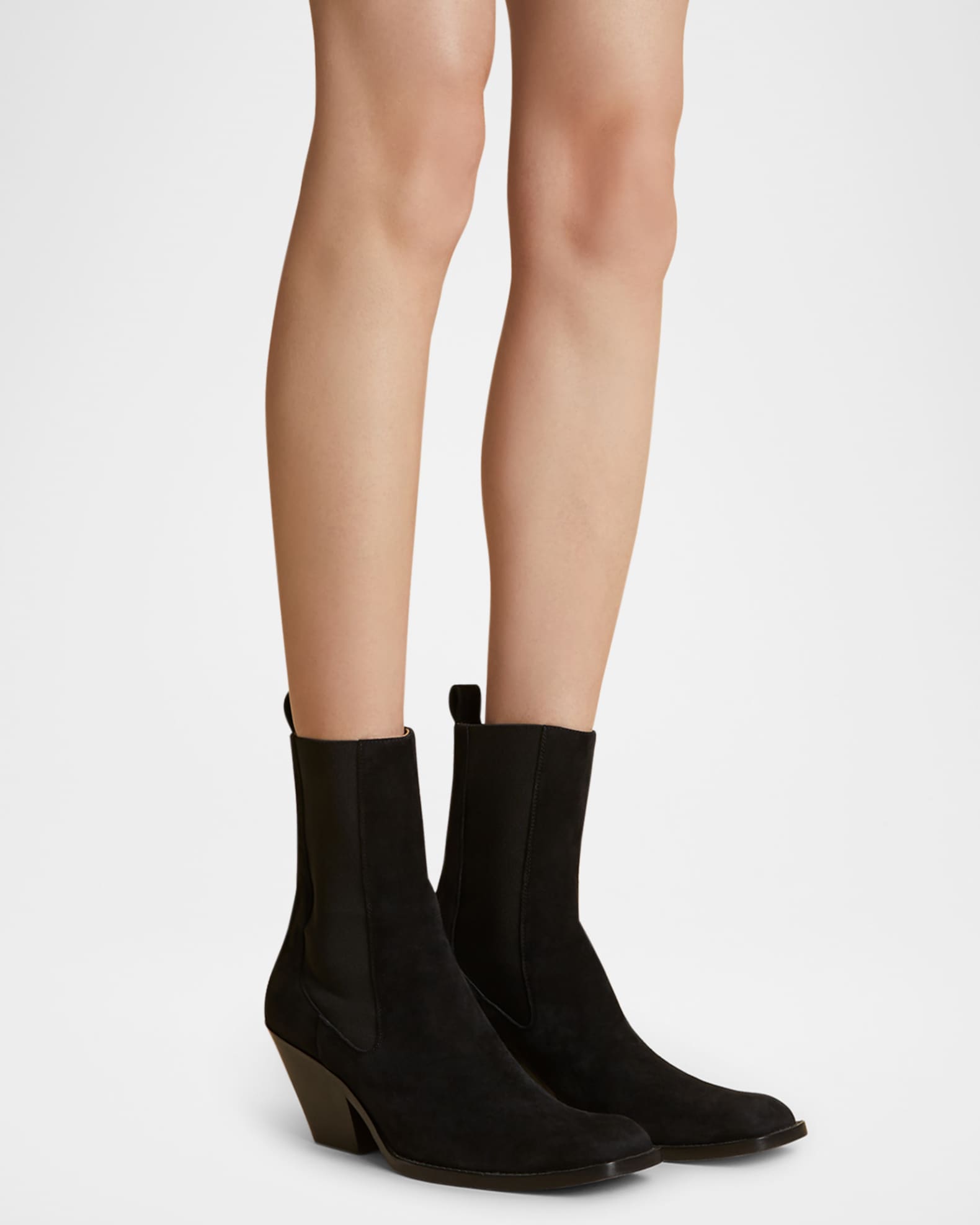 Austin Suede Chelsea Booties 1