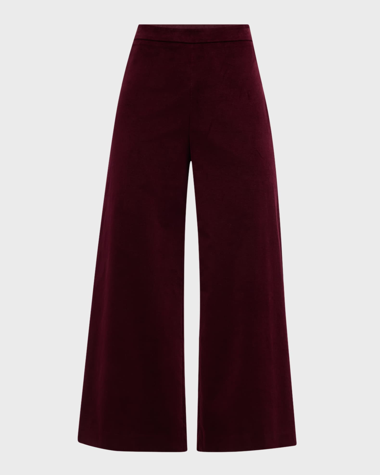 Cropped Velvet Pants 0