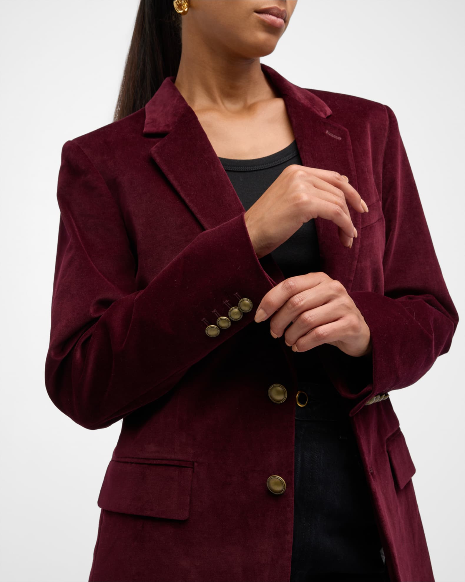 FRAME Everyday Velvet Blazer | Neiman Marcus