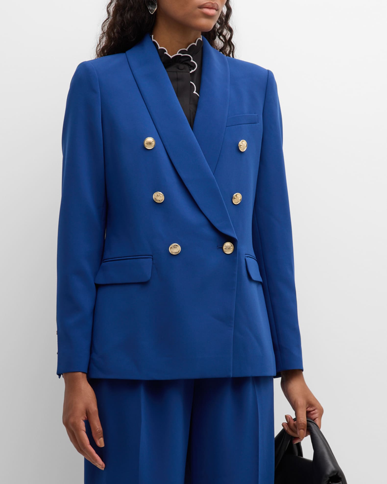 Tahari double breasted blazer top