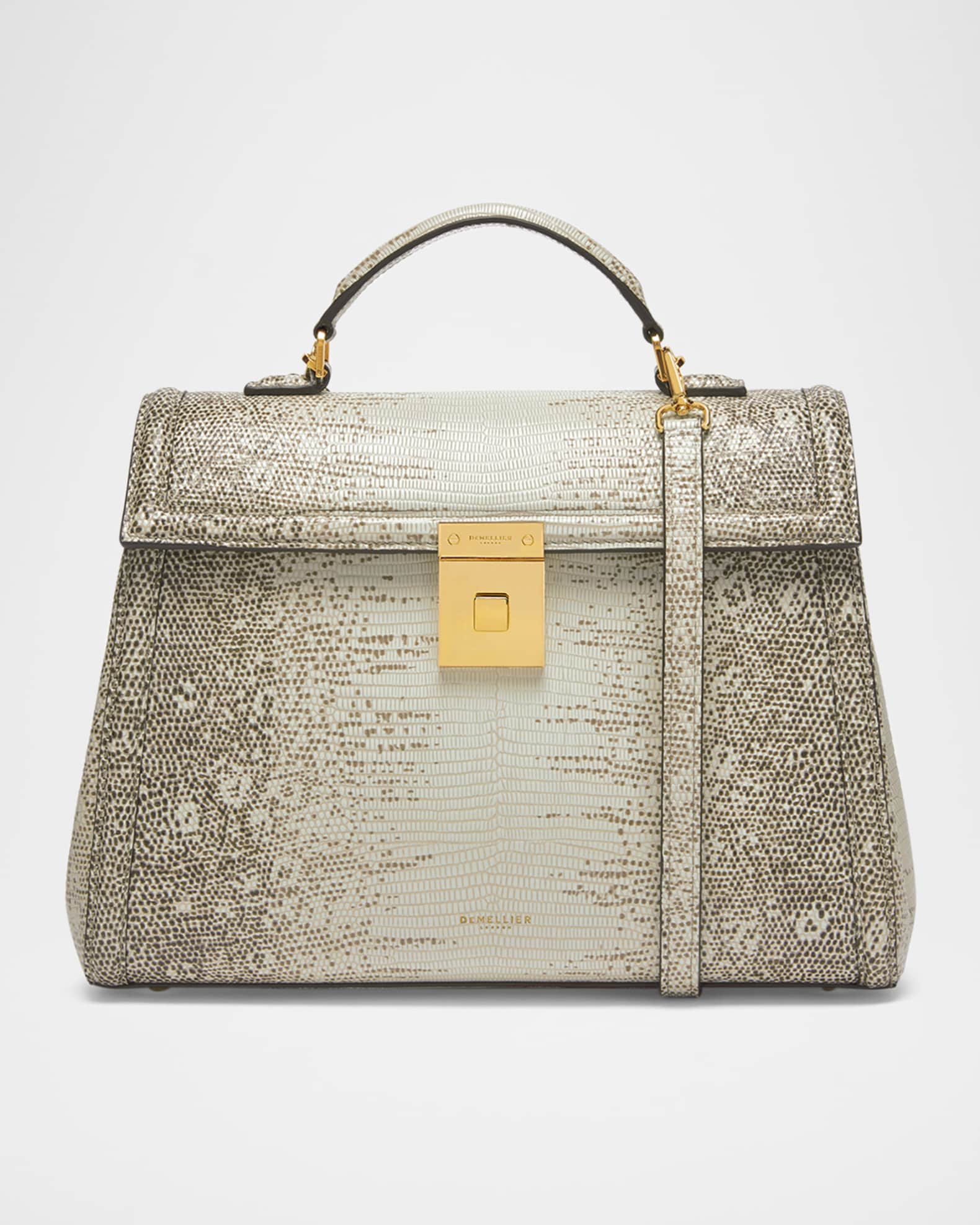 DeMellier The Paris Midi Leather Top-Handle Bag | Neiman Marcus