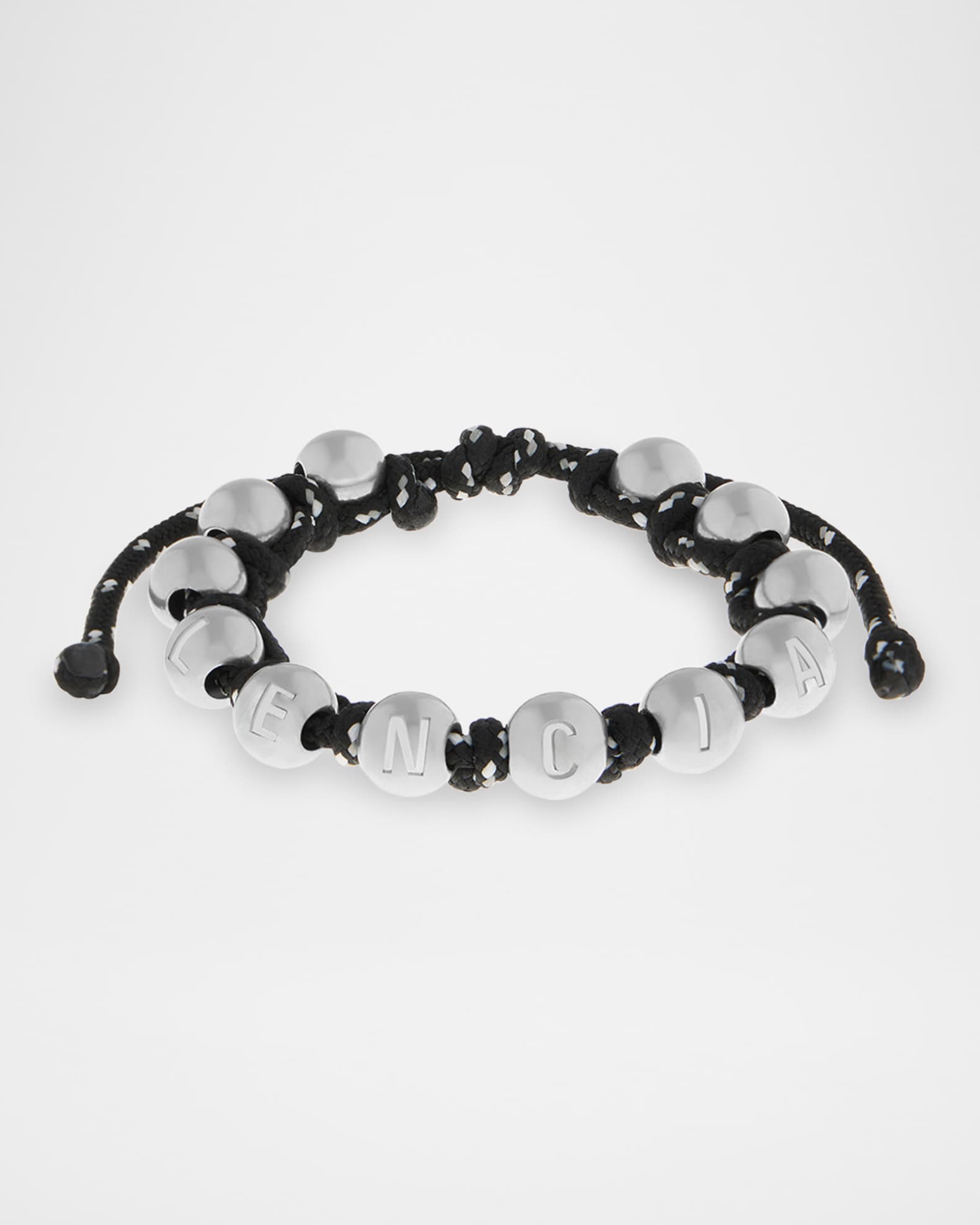 Balenciaga Silver & Black Malibu Ball Bracelet Balenciaga