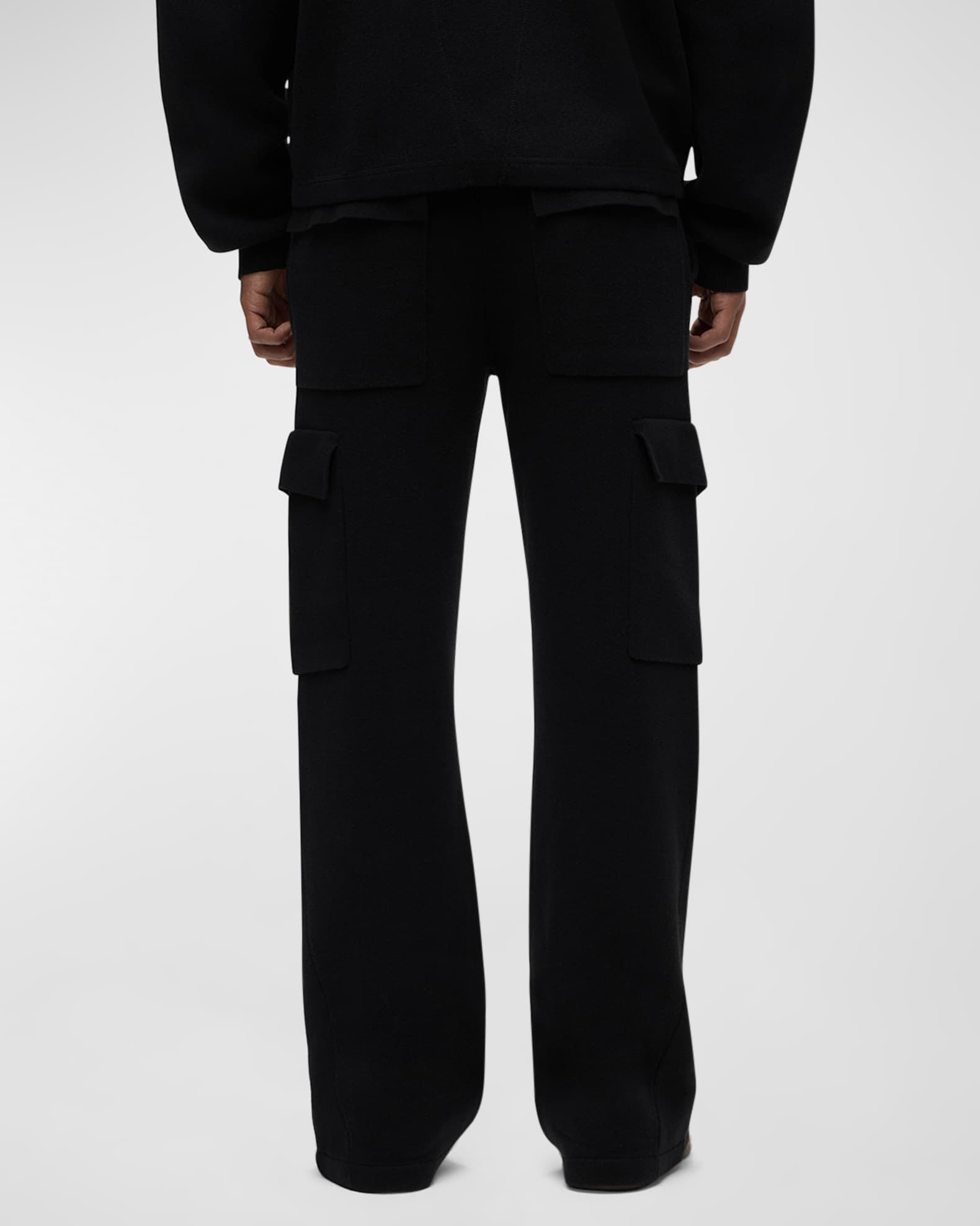 Hudson Men's DoubleKnit Flare Cargo Pants Neiman Marcus