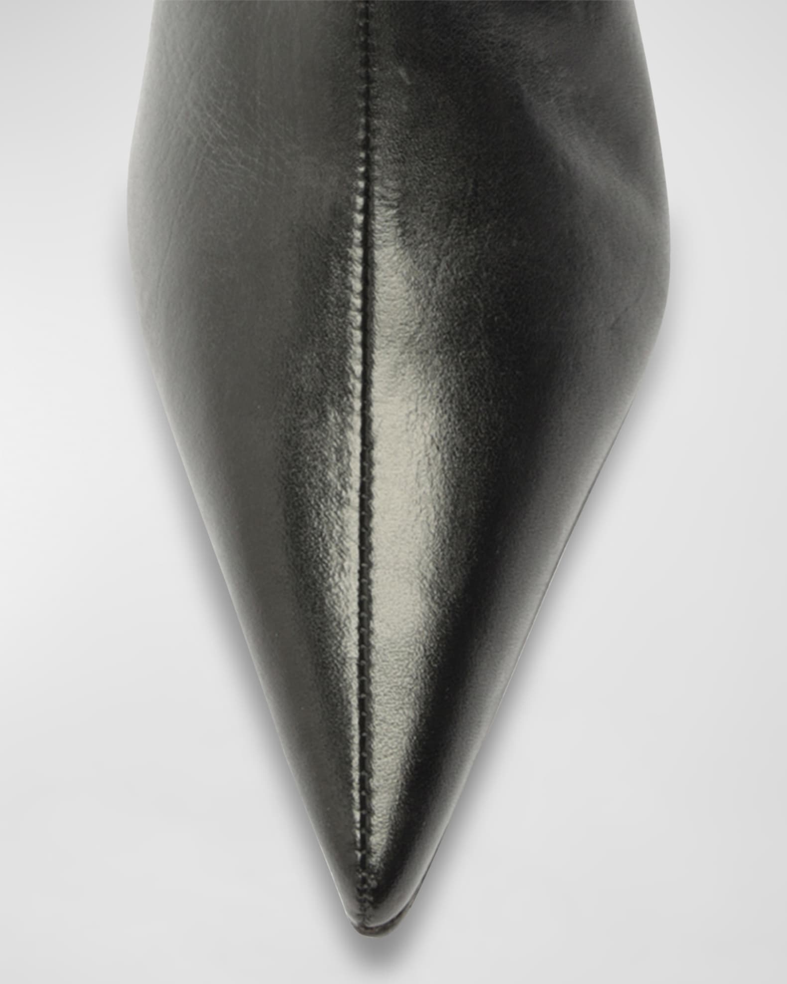 Mikki Leather Kitten Zip Booties