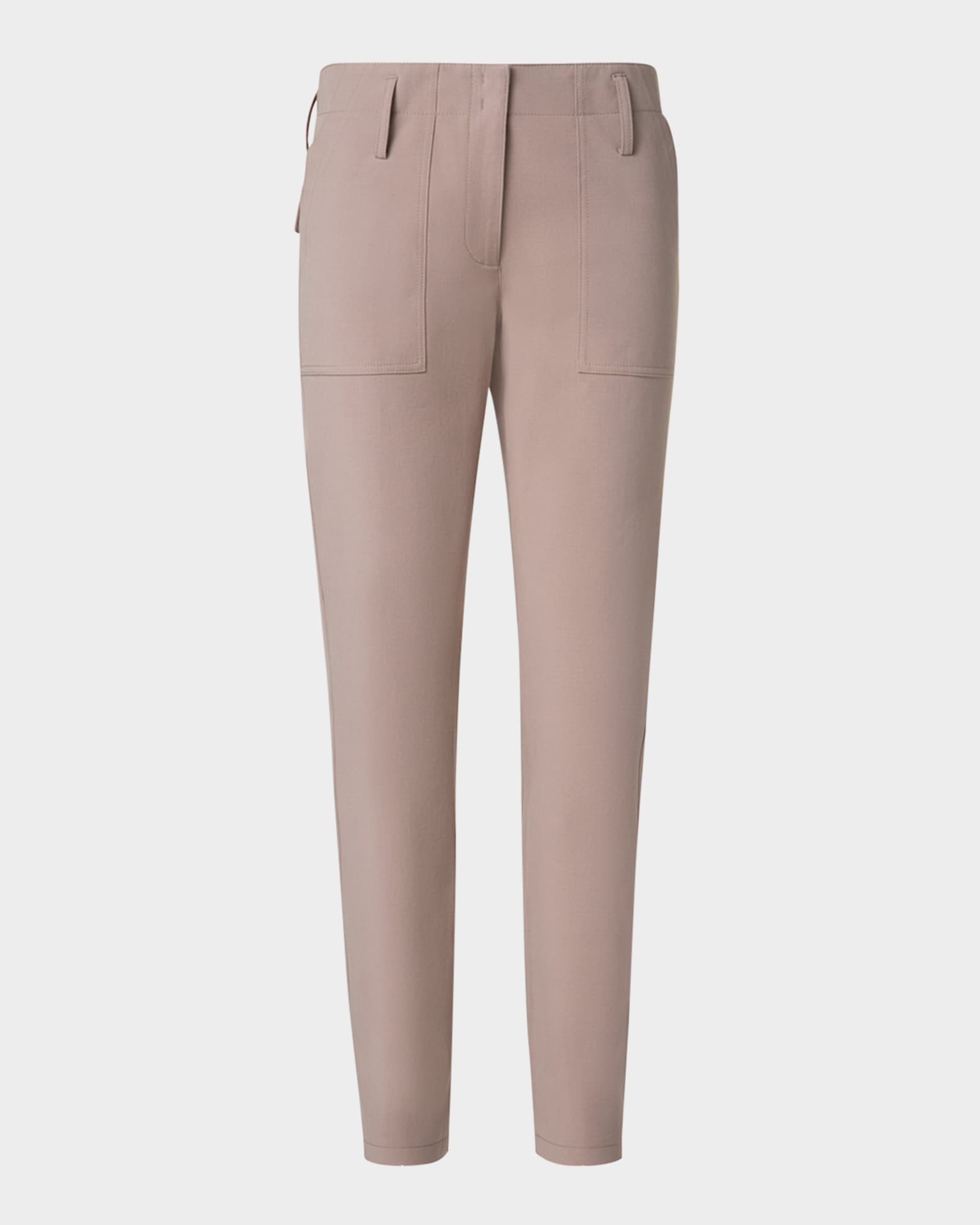 Franco Bi-Stretch Cotton Gabardine Slim-Leg Ankle Pants 0