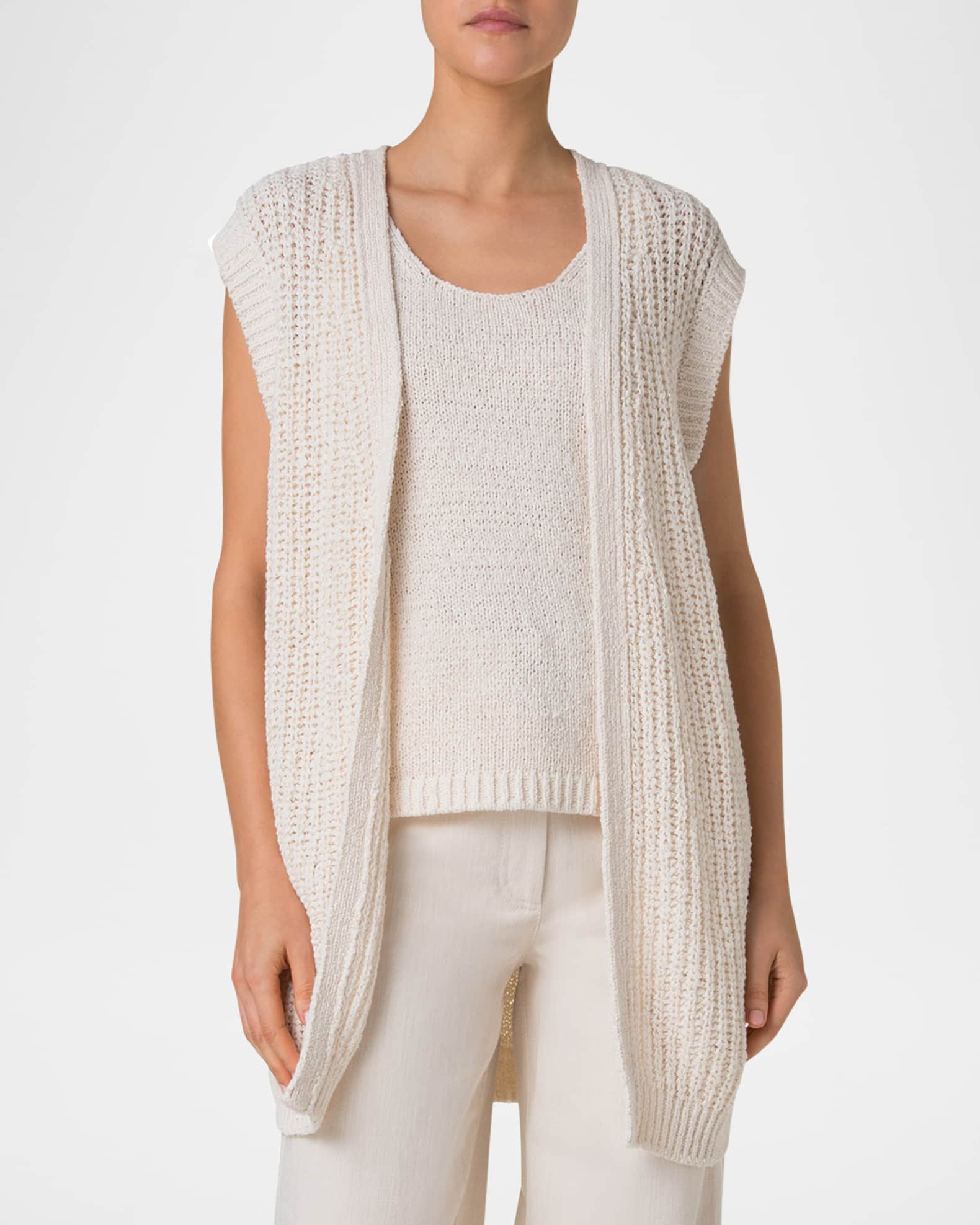 WYM LIDNM（ウィム バイ リドム）の「MINIMAL LOOSE KNIT VEST