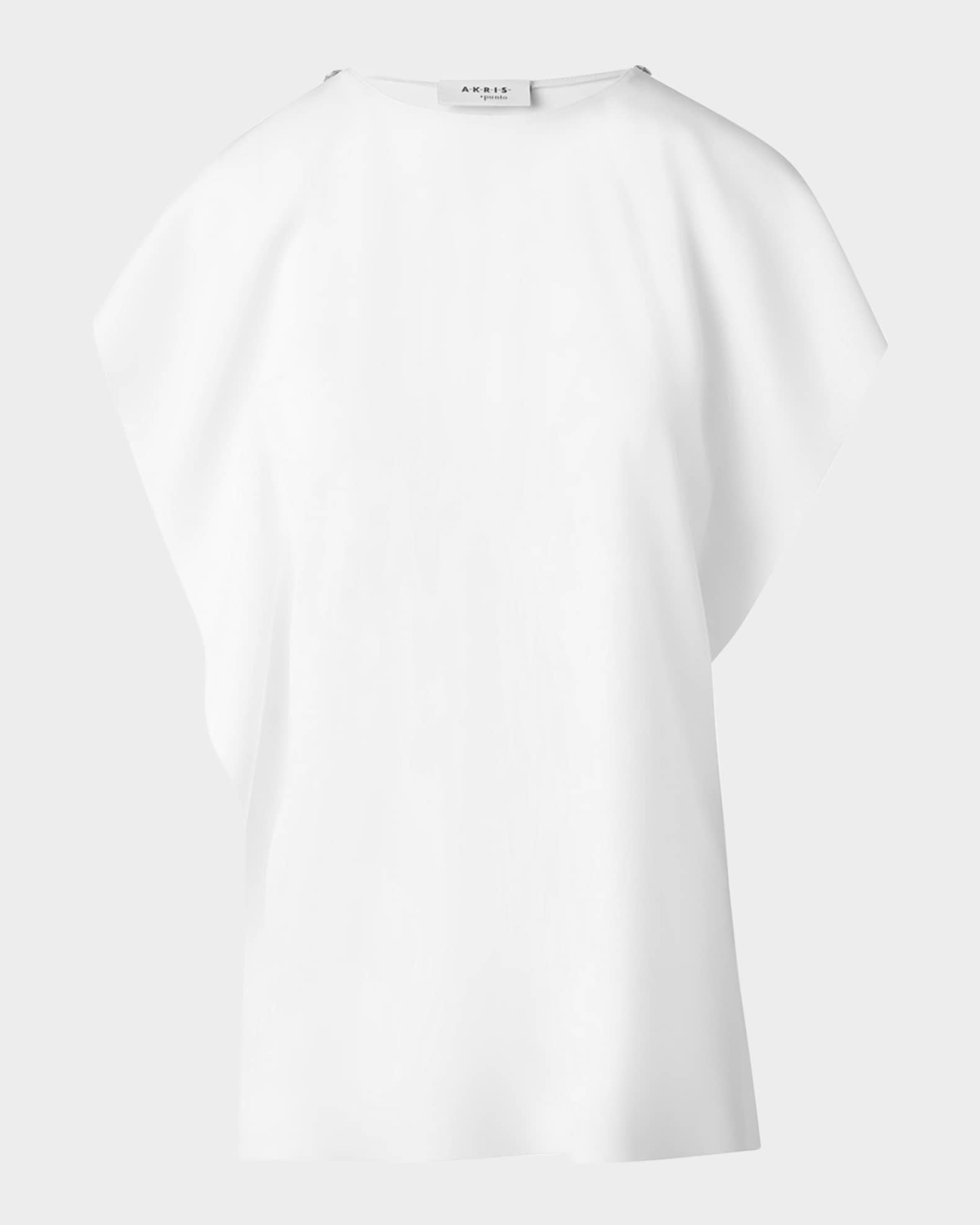 Draped Sleeveless Blouse 0