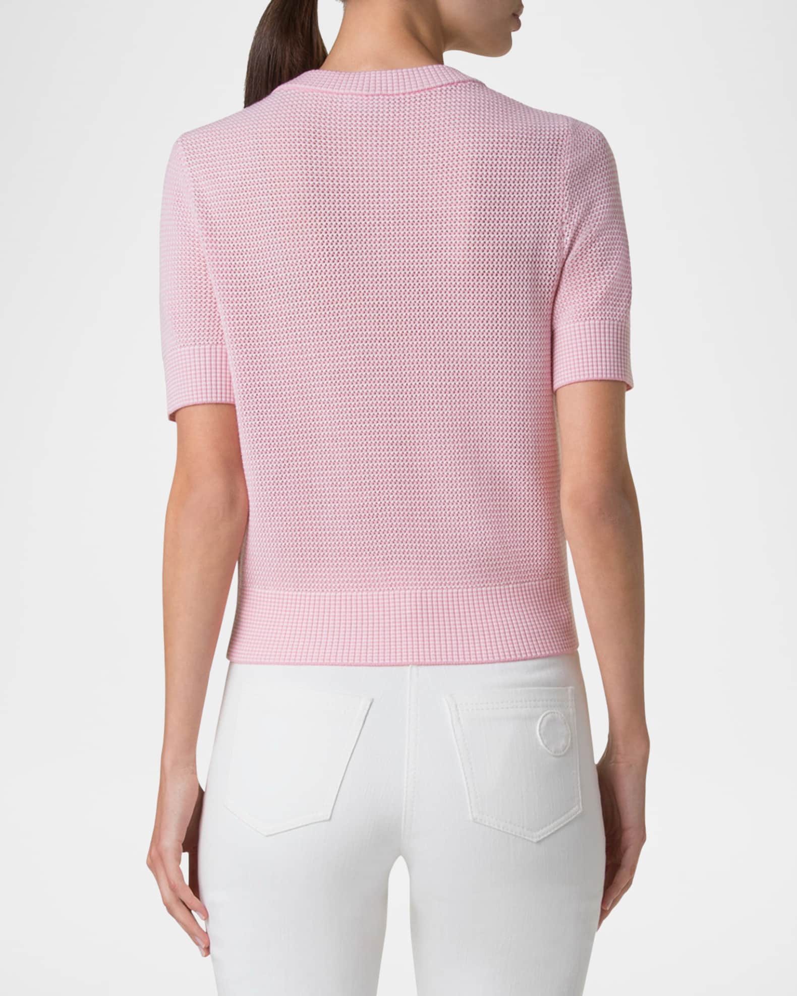 mediam Wool Mesh Short Cardigan