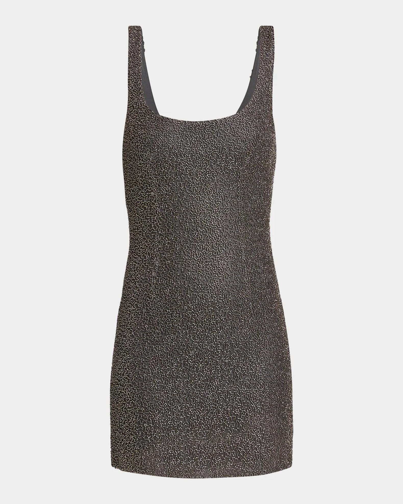 l'agence inori beaded mini dress Dress, Gunmetal, Women's, 14 Inori sequin
