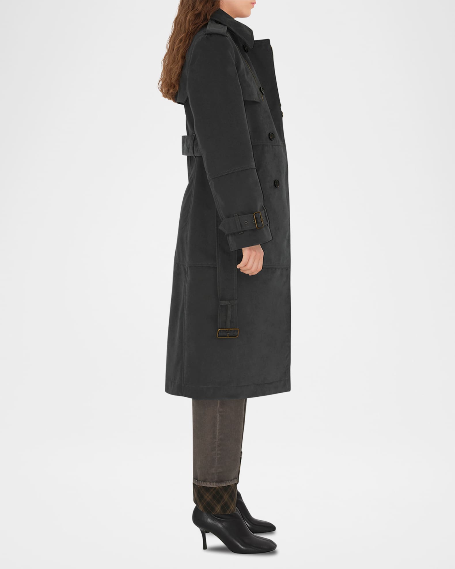 Burberry Belted Single-Breasted Trench Coat | Neiman Marcus