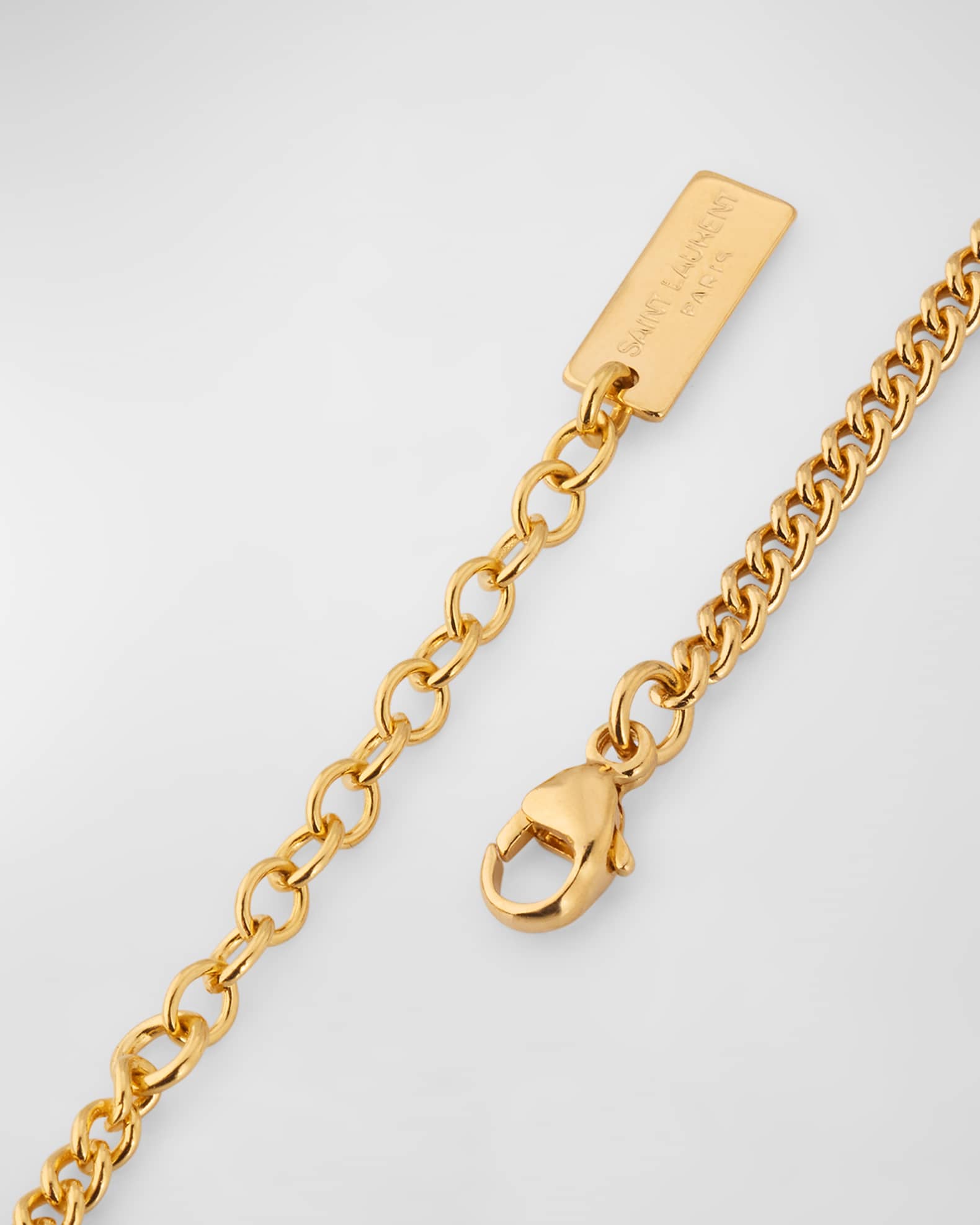 Saint laurent gold necklace sale
