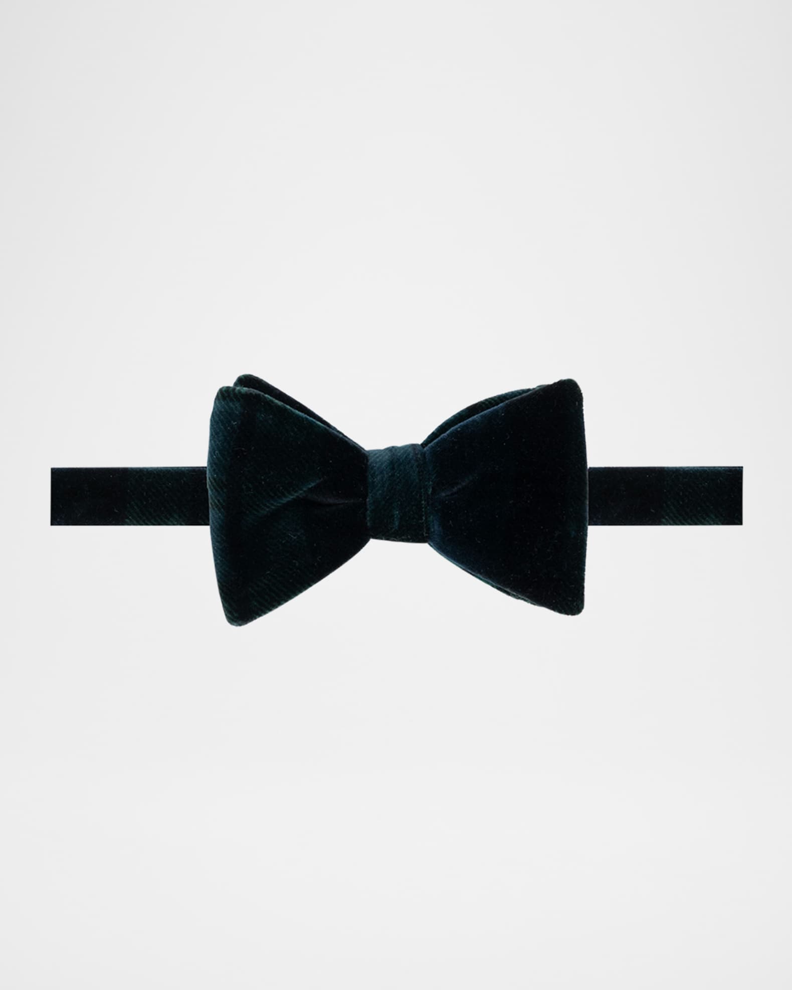 Men's Plaid Velvet Bow Tie 0