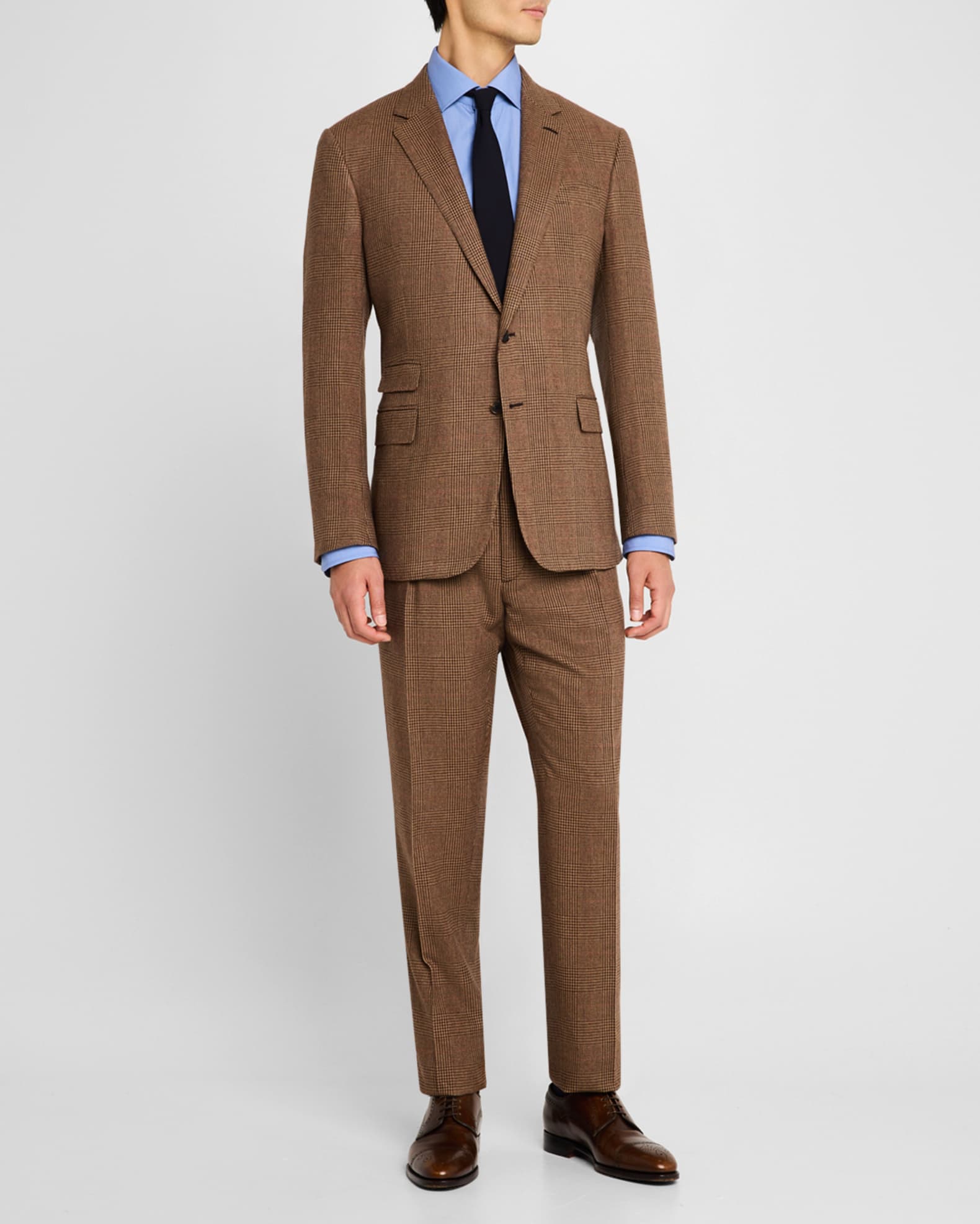 Ralph lauren brown suit new arrivals