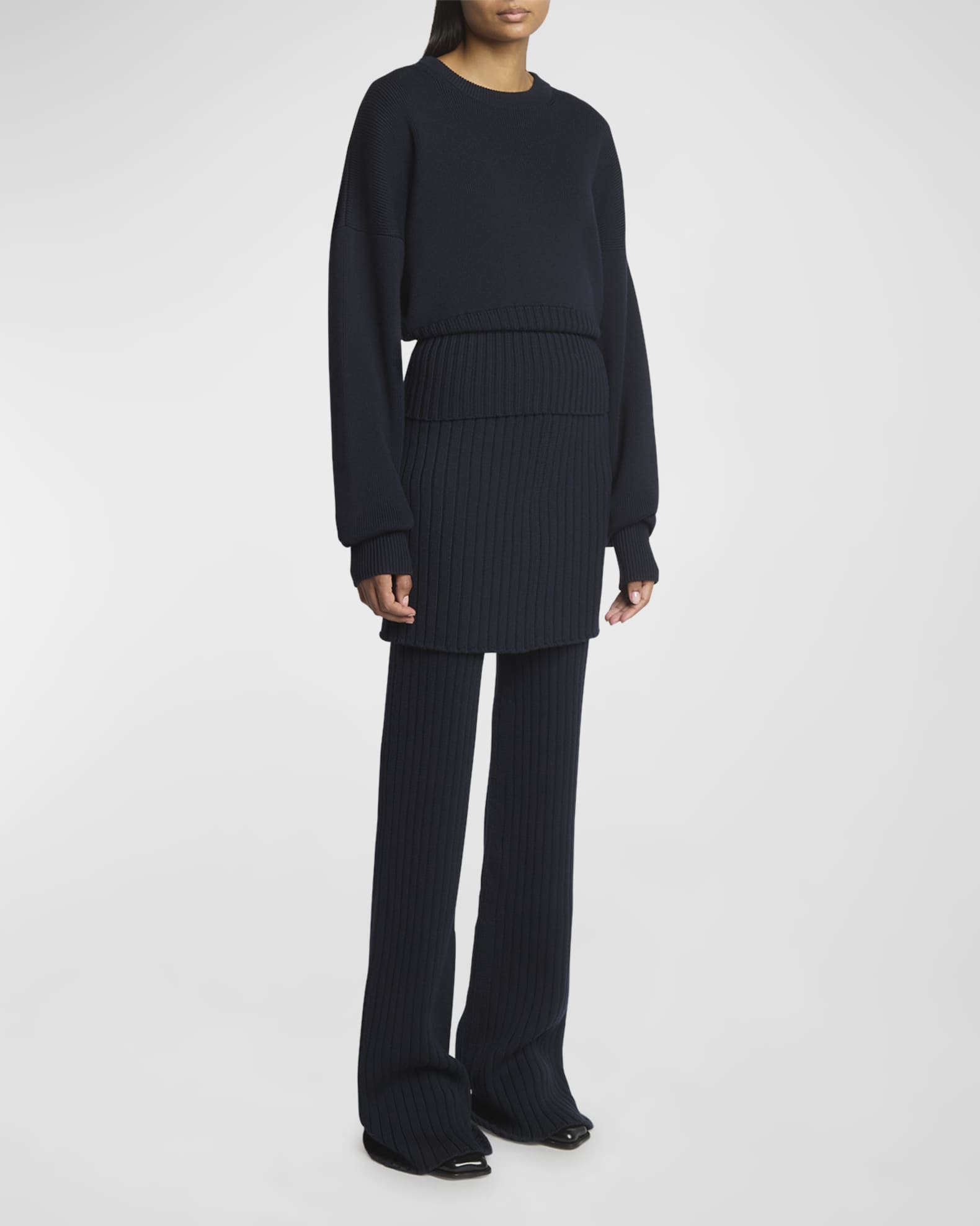 【正規通販】 Folded Loewe Skirt Marcus Neiman | Trousers Knit パンツ