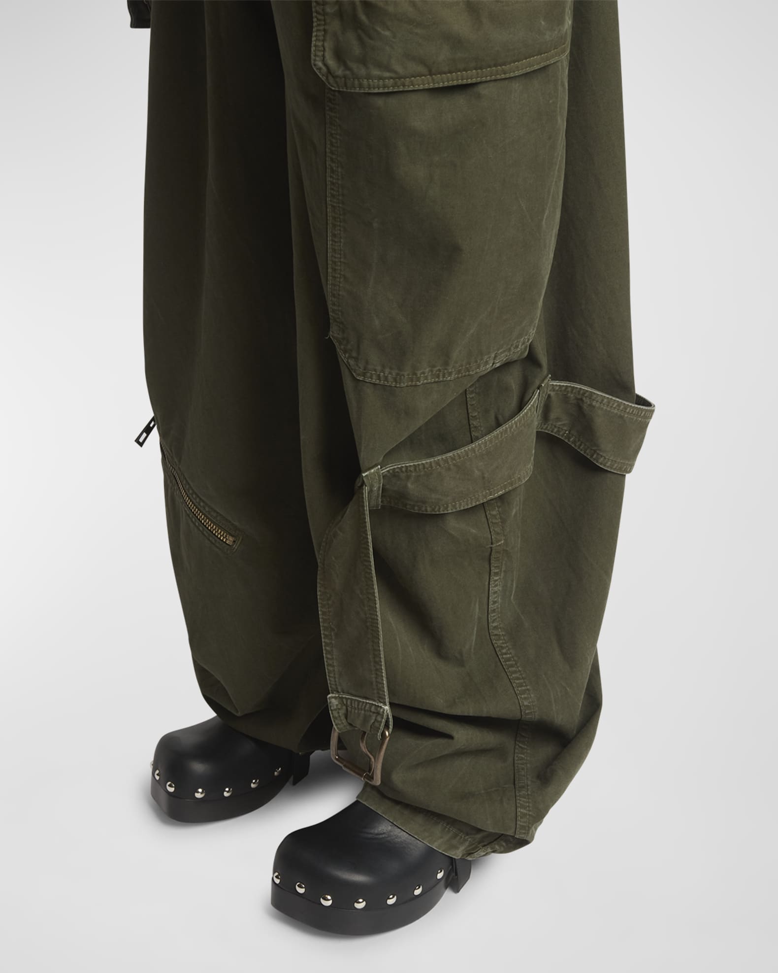 Loewe Wide-Leg Balloon Cargo Trousers | Neiman Marcus