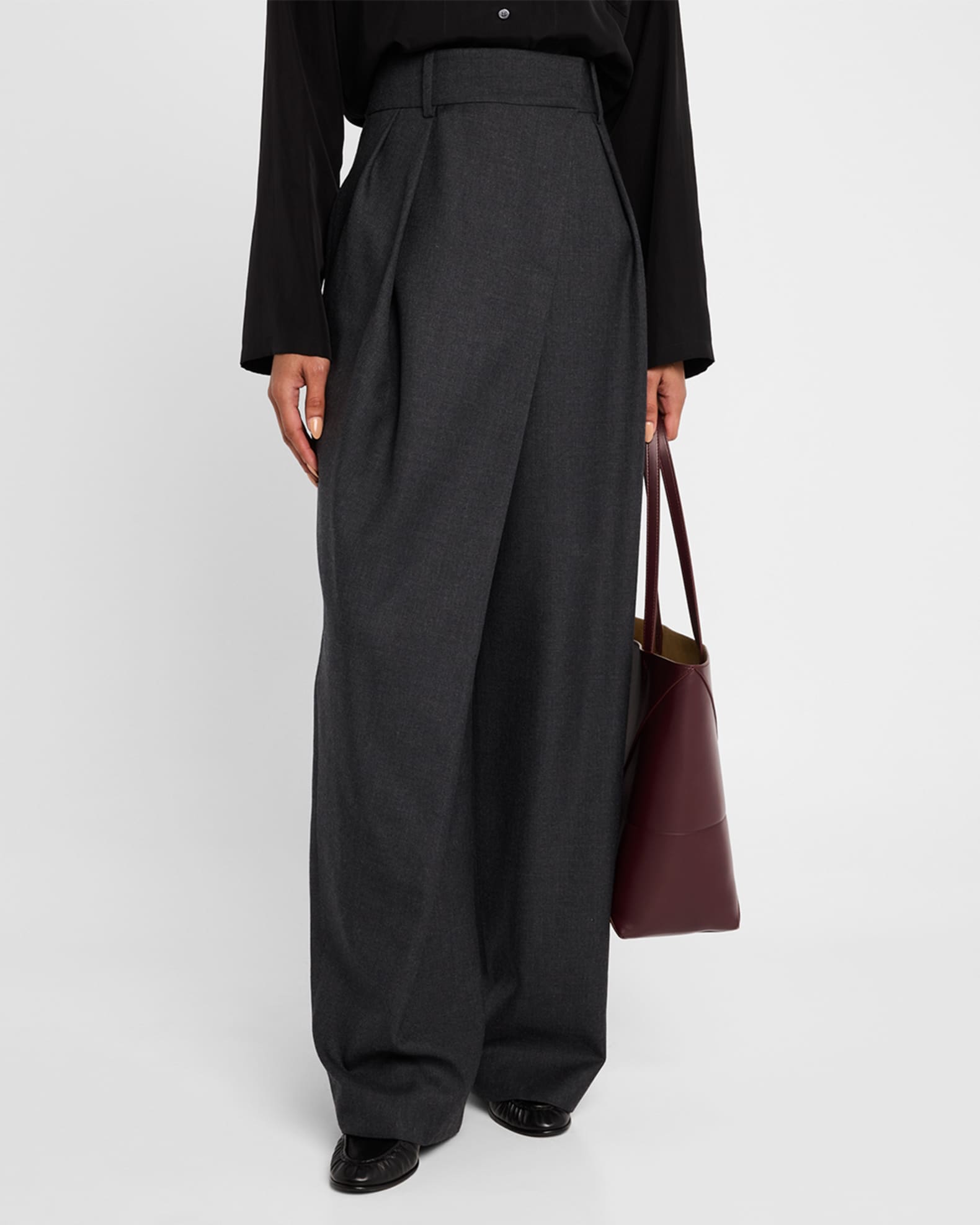 Acne Studios Tailored Wool-Blend Wrap Trousers | Liberty