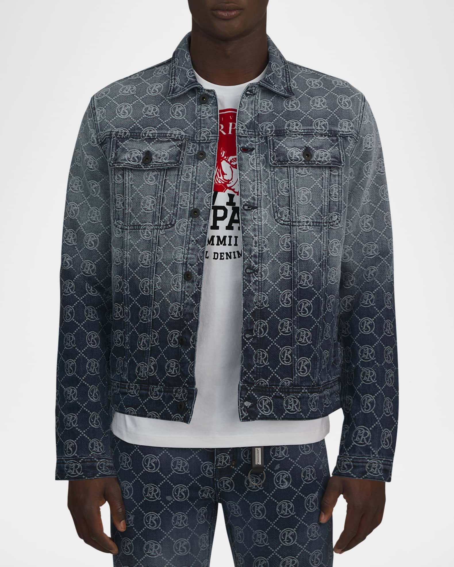 Men's Purgatory Monogram Denim Jacket 0