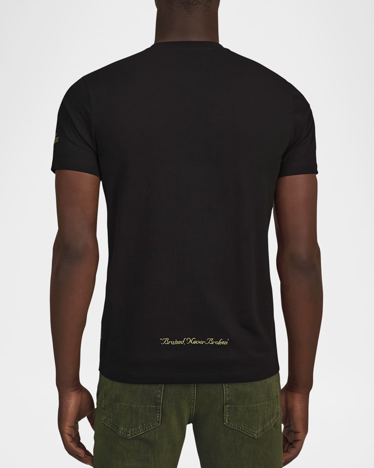 Men's Hickory Scenic Floral Applique T-Shirt 1
