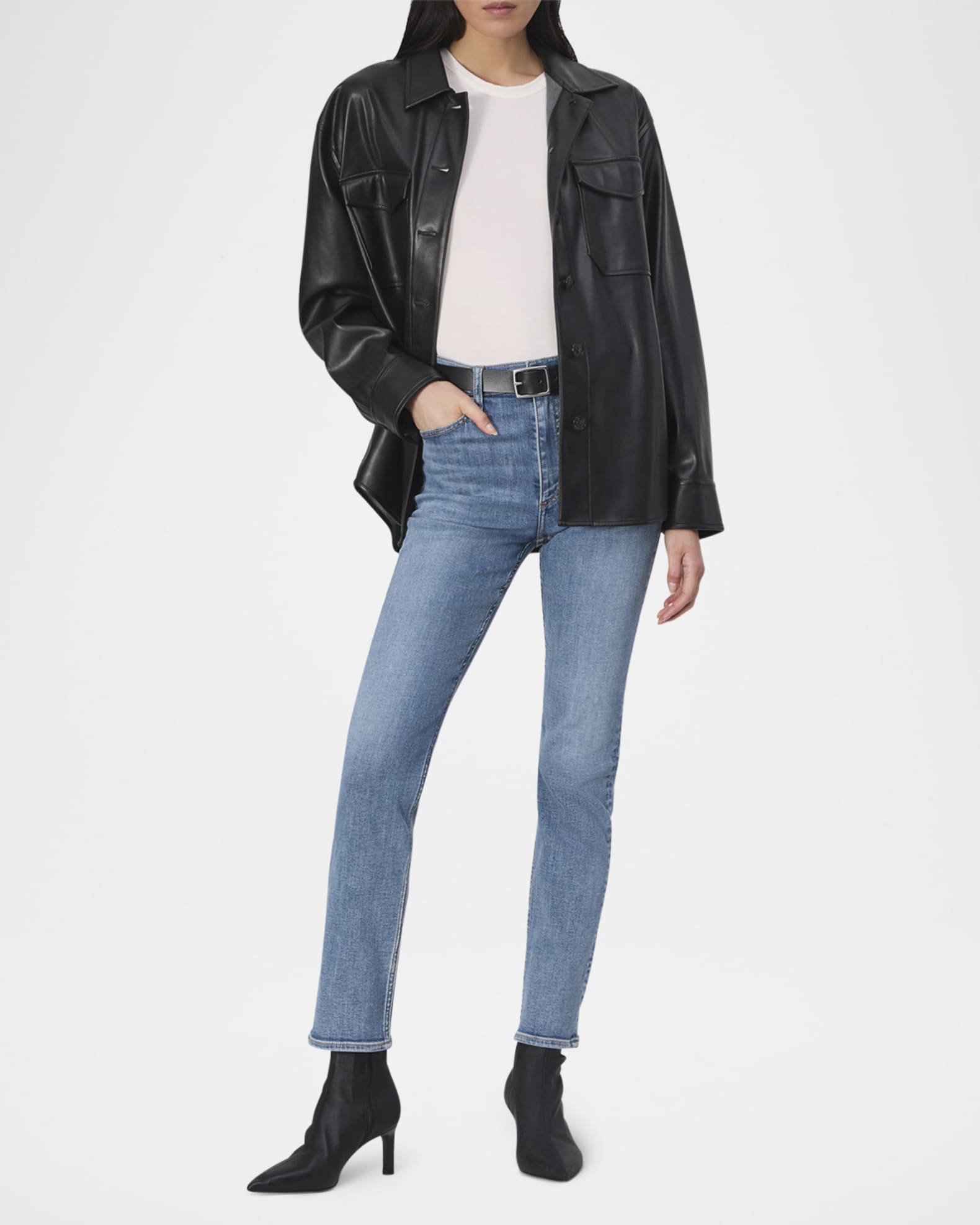 Flexi Wren Full Length Straight Jeans 1