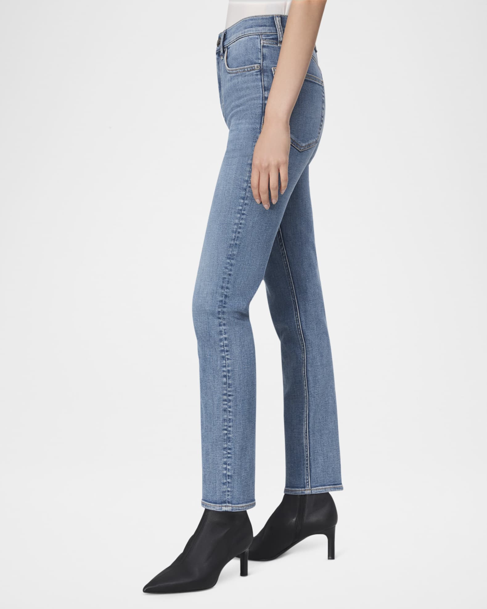 Rag & Bone Flexi Wren Full Length Straight Jeans | Neiman Marcus
