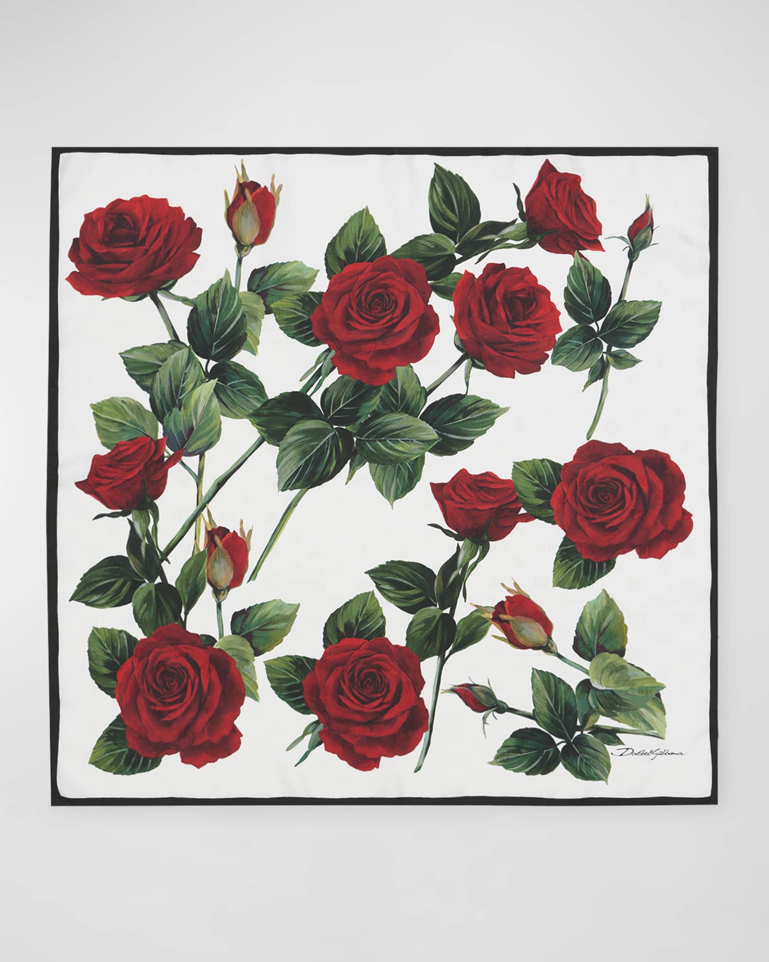 All-Over DG Jacquard Silk Square Scarf  0