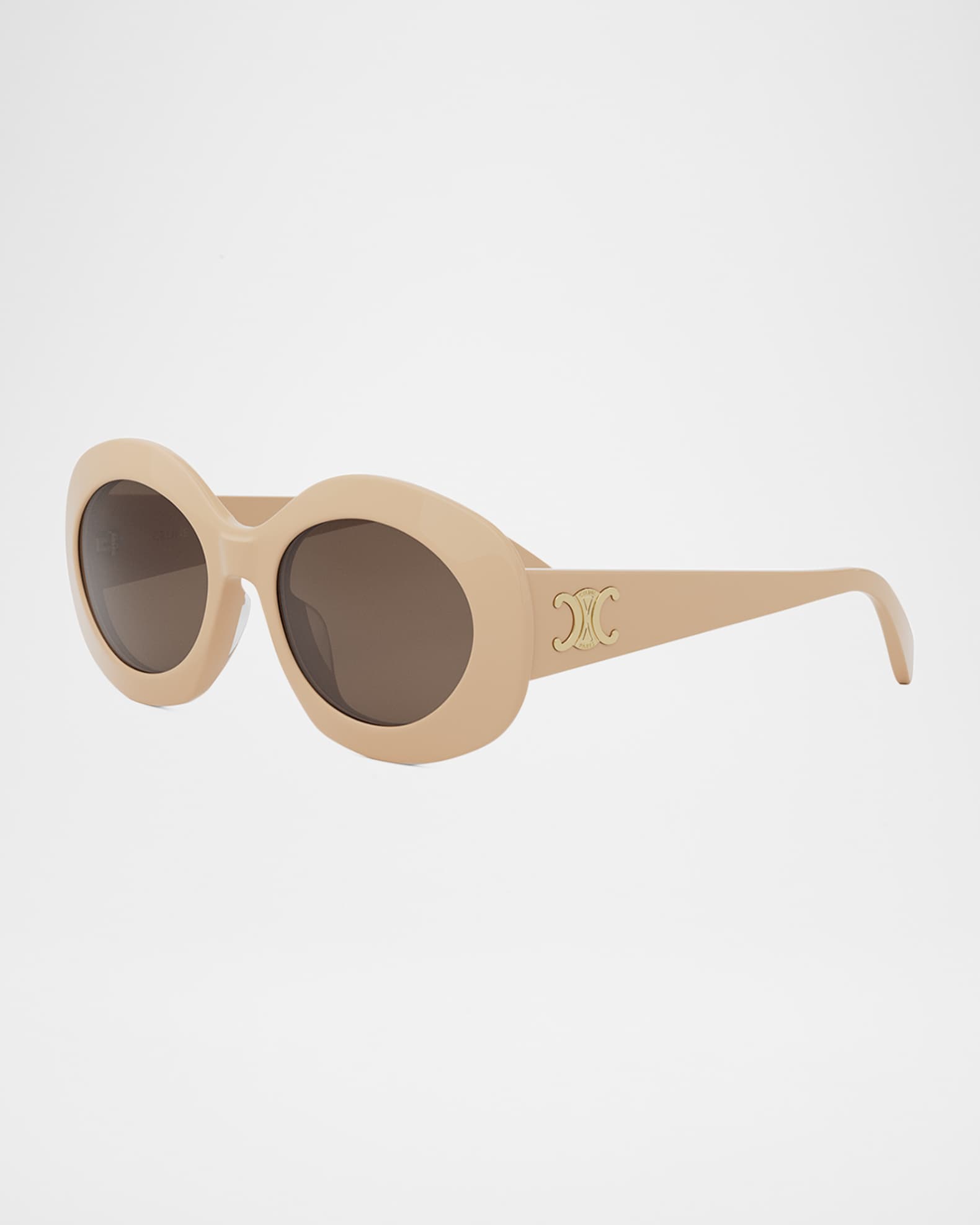  Triomphe Round Acetate Sunglasses 0