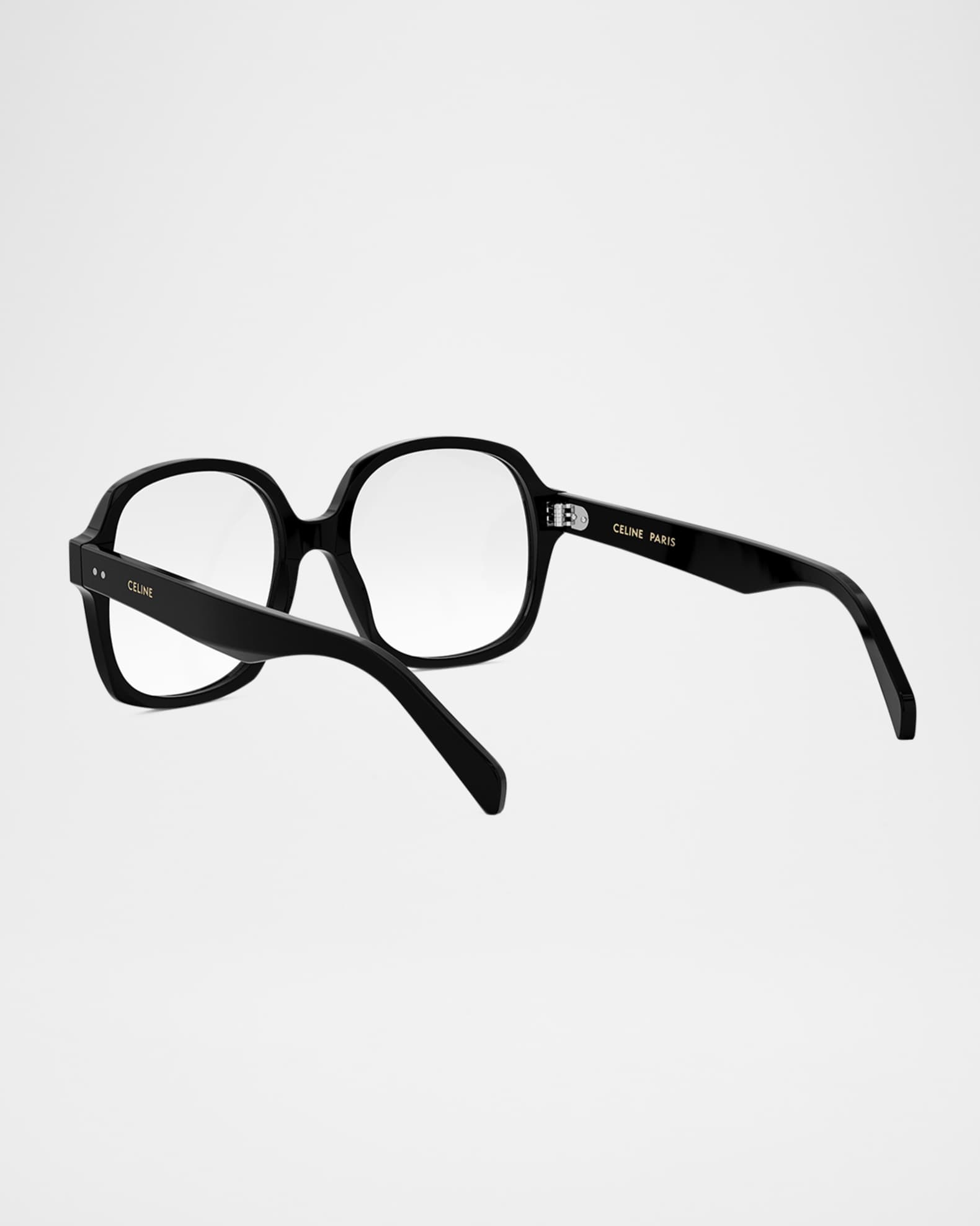 Celine Oversized Round Acetate Optical Glasses Neiman Marcus