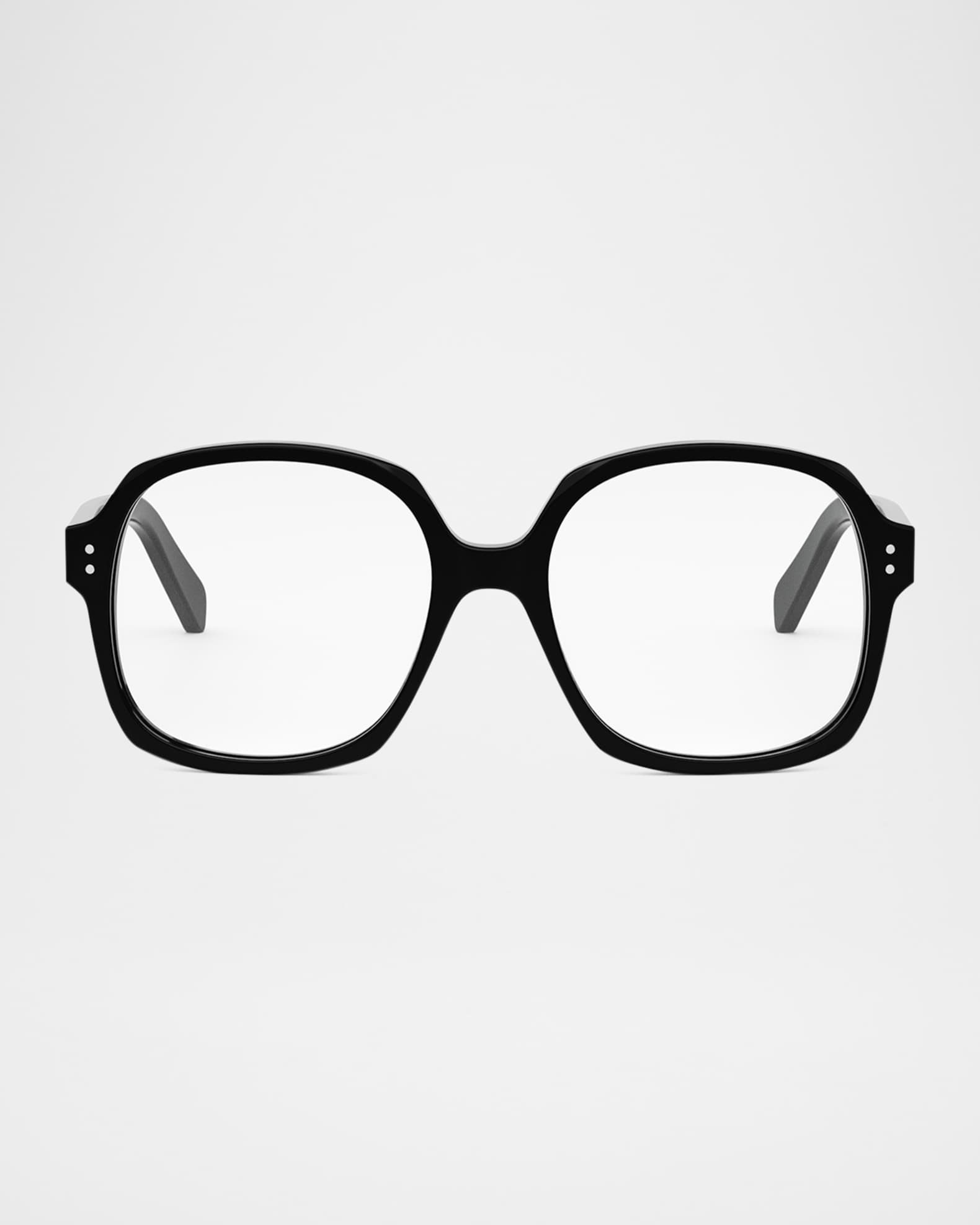 Celine Oversized Round Acetate Optical Glasses Neiman Marcus