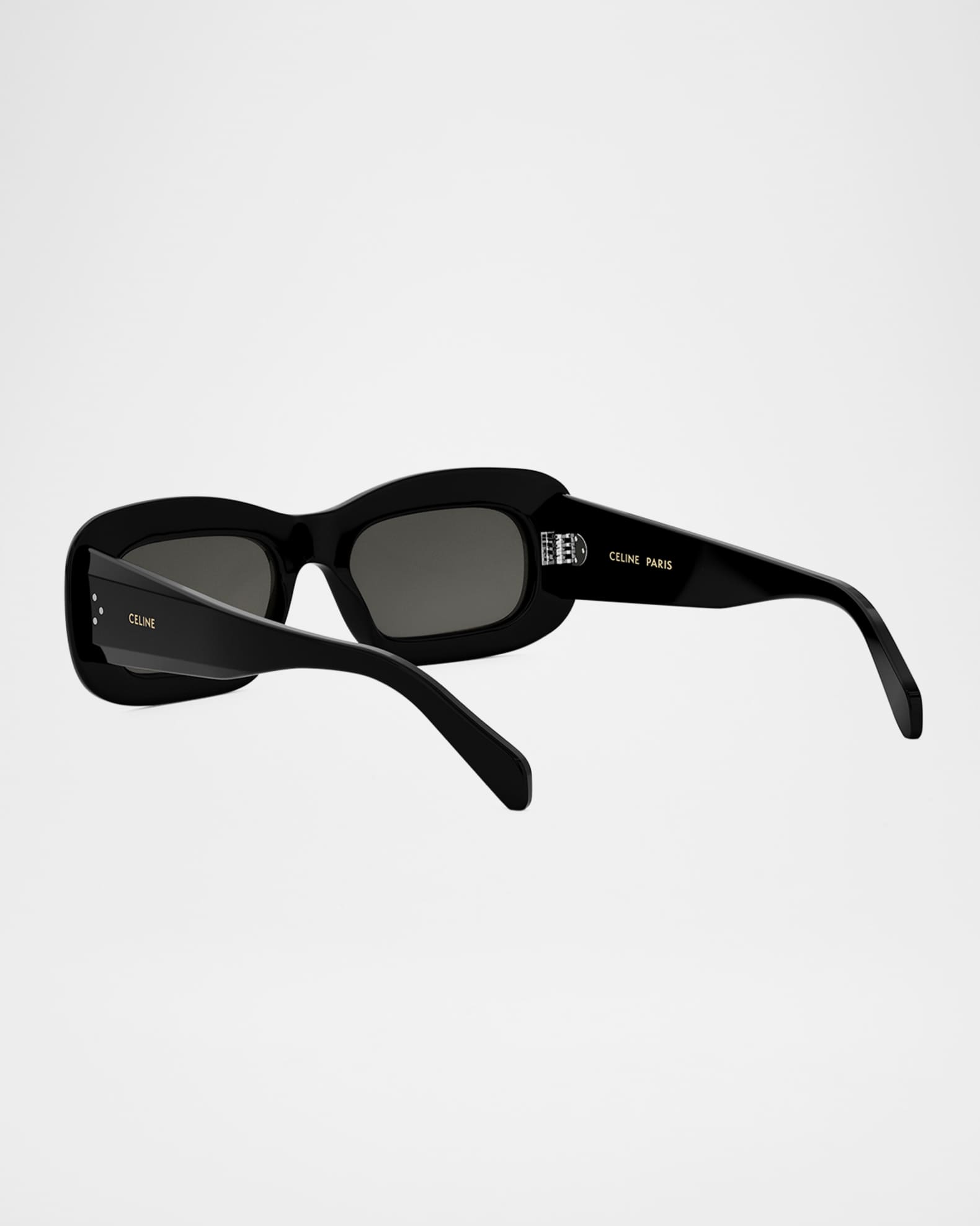 Celine Bold 3 Dots Acetate Rectangle Sunglasses | Neiman Marcus