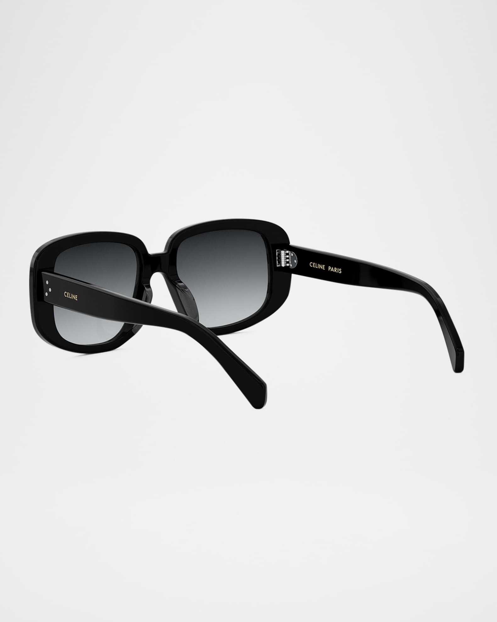 Bold 3 Dots Acetate Shield Sunglasses 1