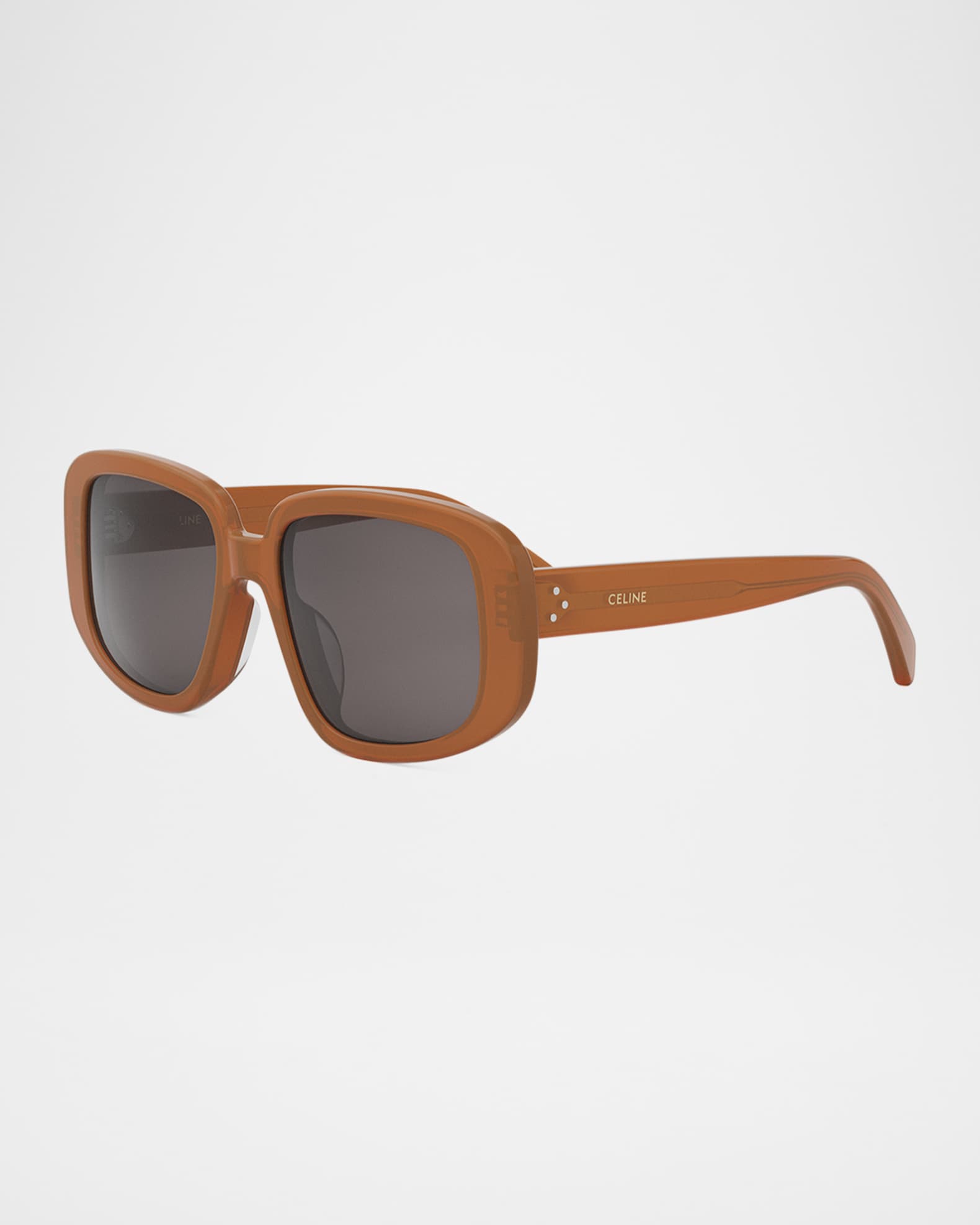 Bold 3 Dots Acetate Shield Sunglasses 0