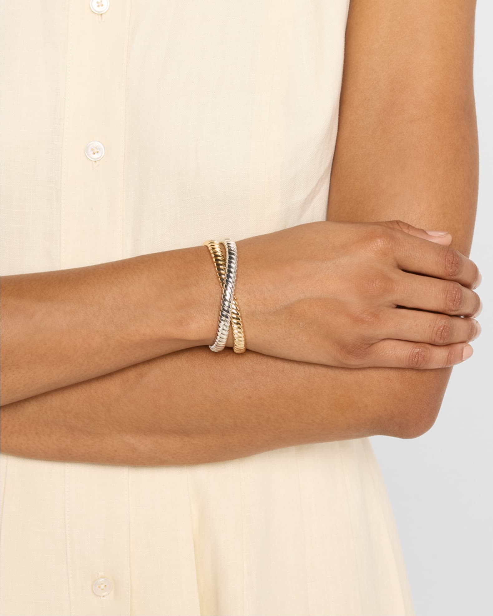 Double Cobra Two-Tone Bracelet 1