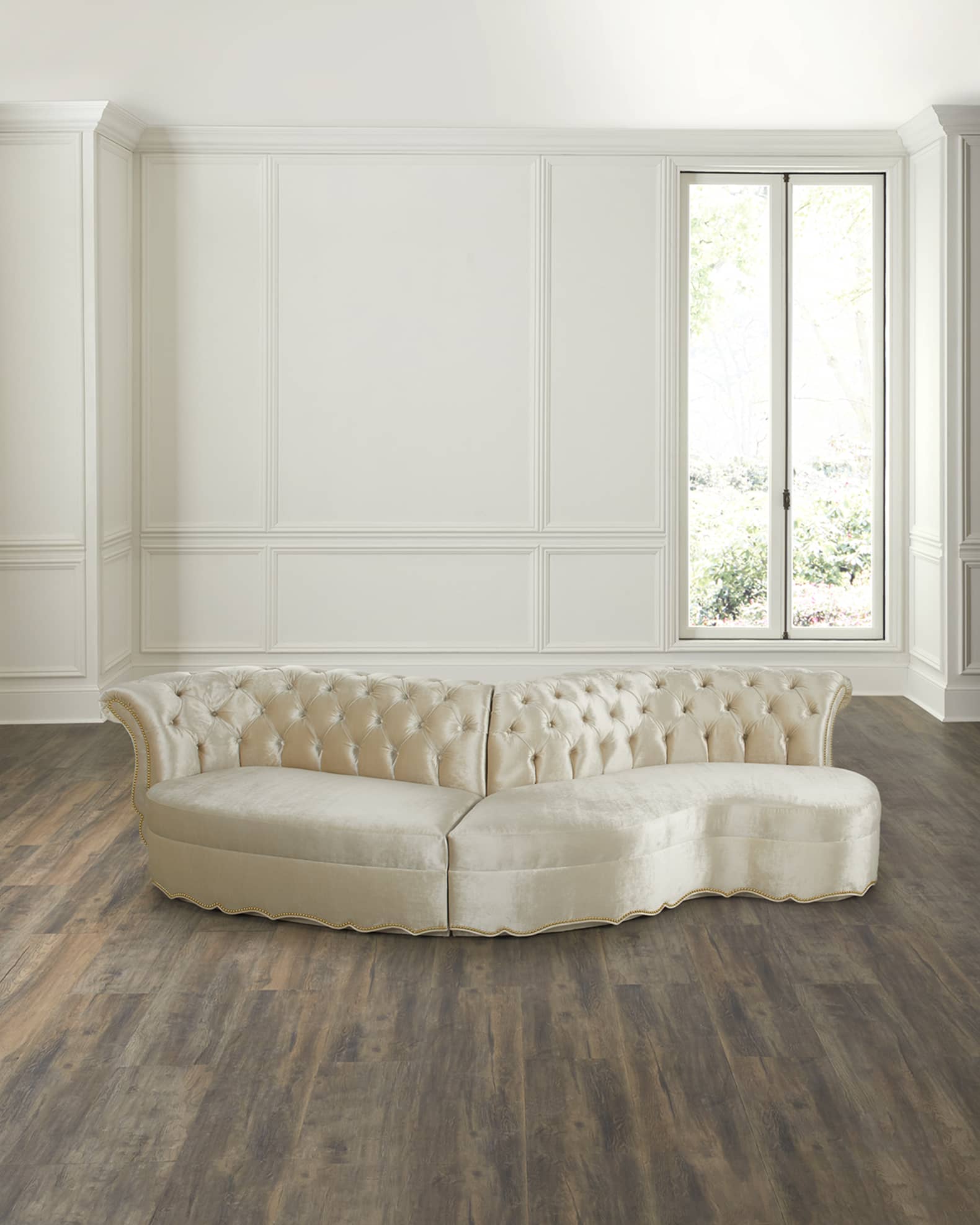 Amelia Curved 2-Piece Sectional 0