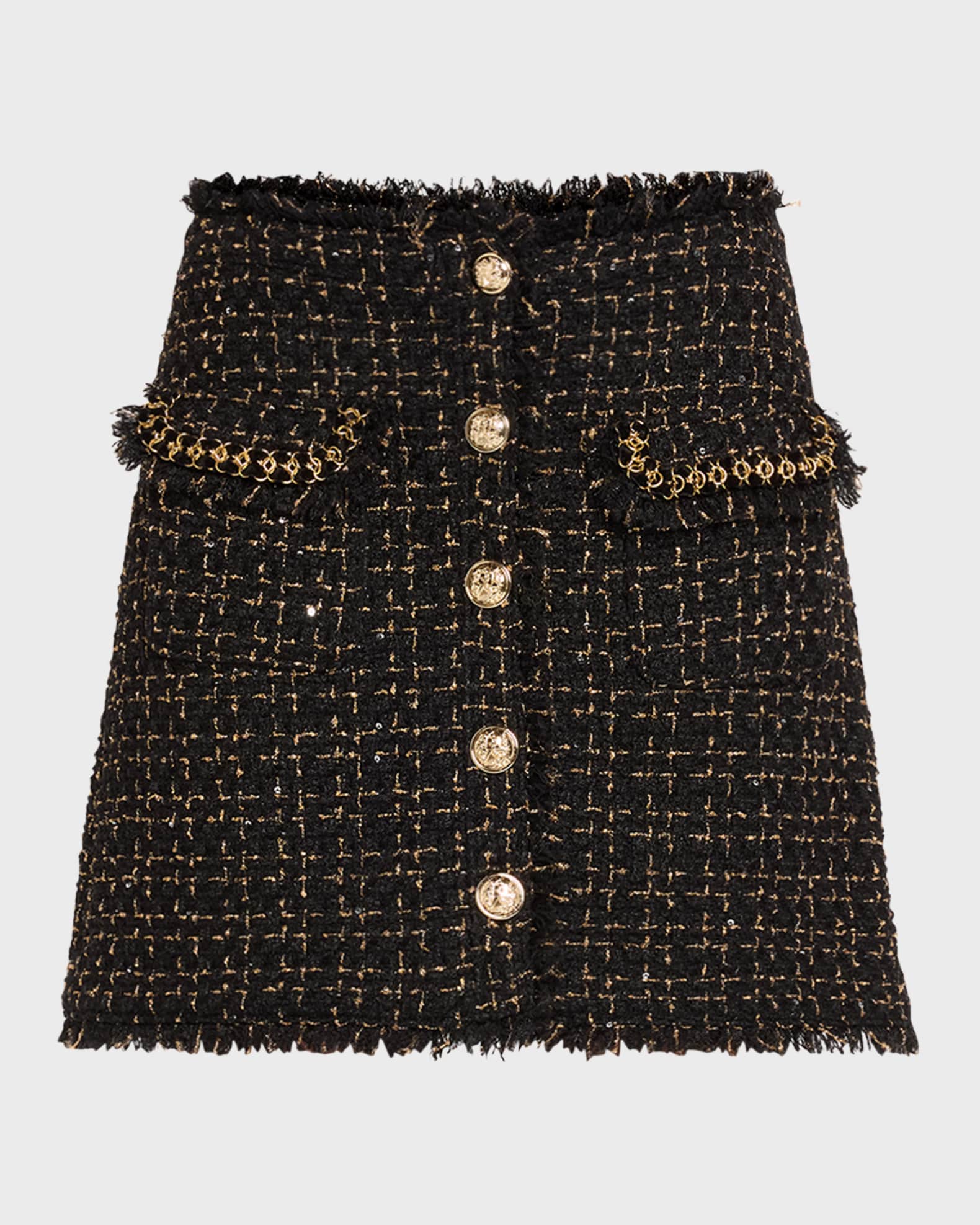 Tweed mini skirt quilt hot sale