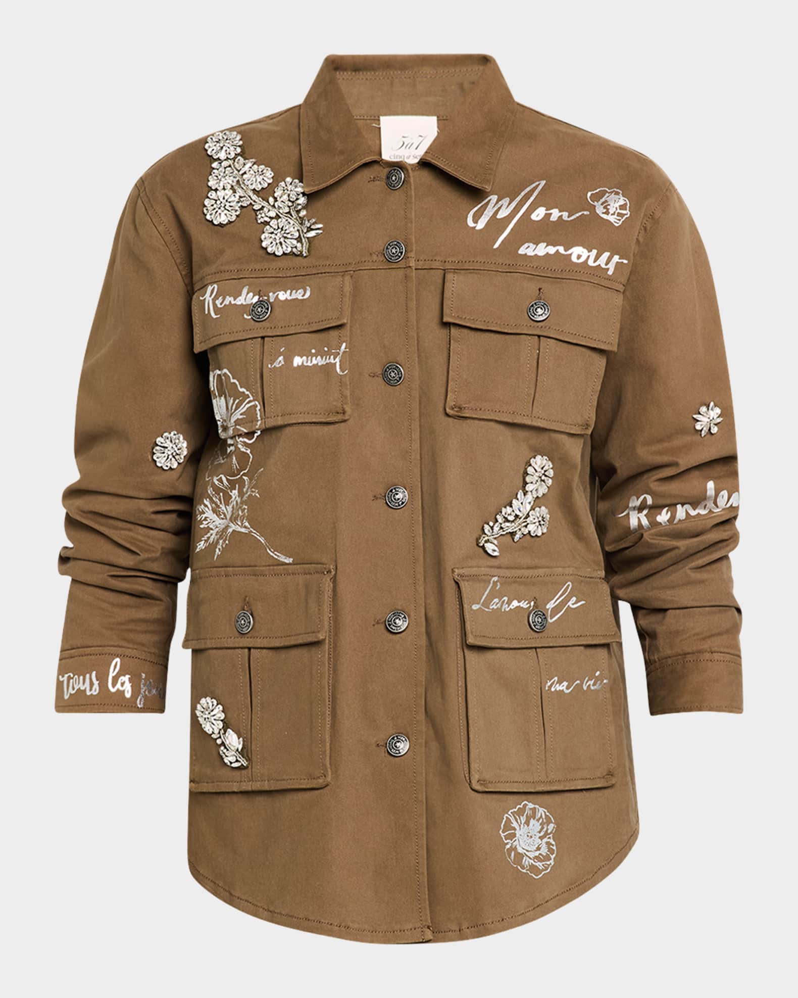 Vera Foiled Je Taime Utility Jacket