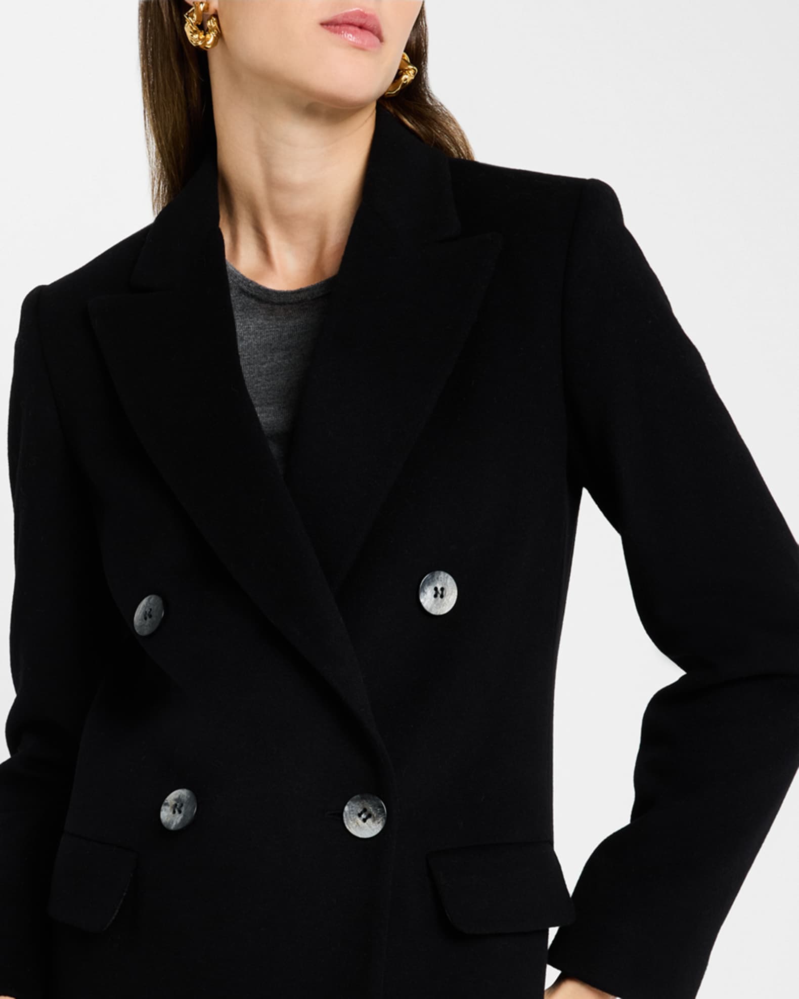 CHIARULLI Victoria Classic Double-Breasted Coat | Neiman Marcus