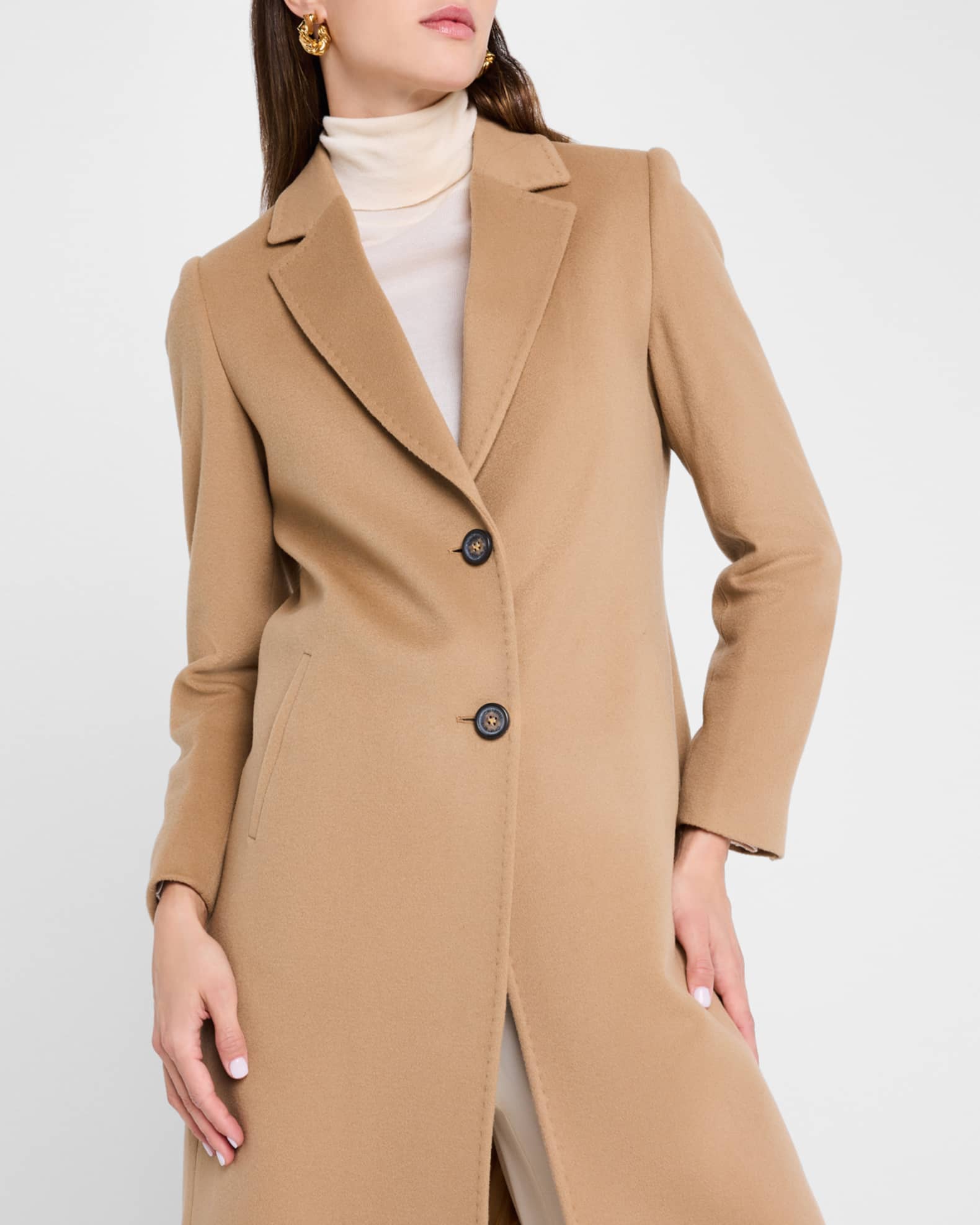 Classic single breasted coat sale