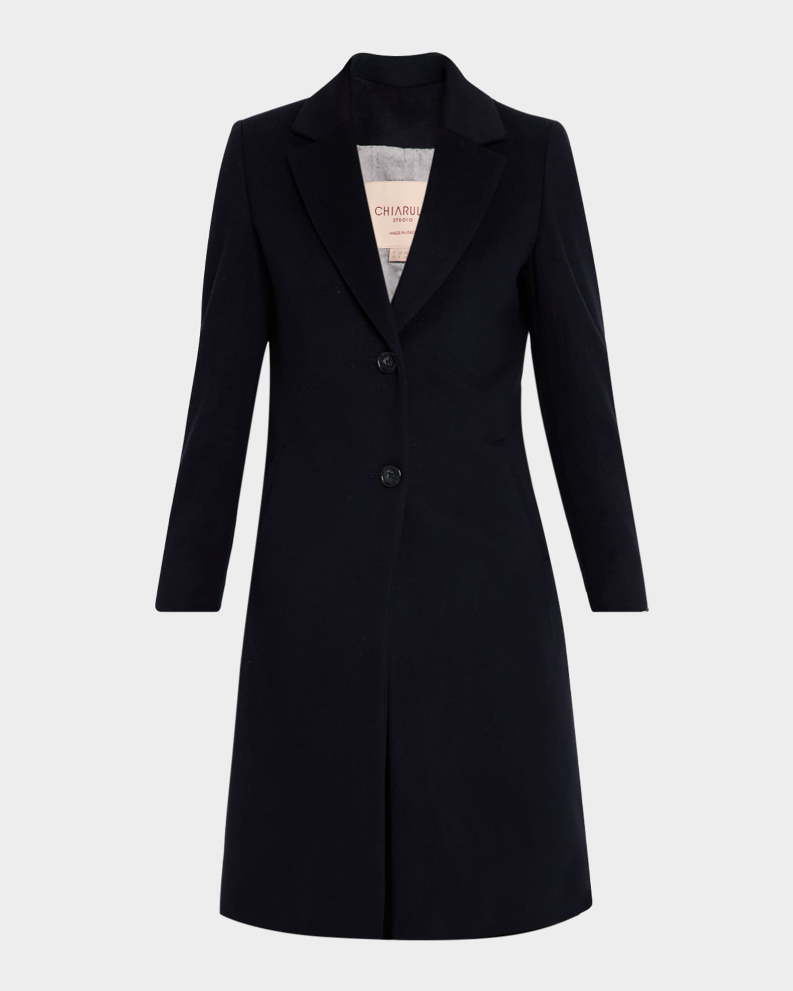CHIARULLI Perseide Classic Single-Breasted Coat | Neiman Marcus