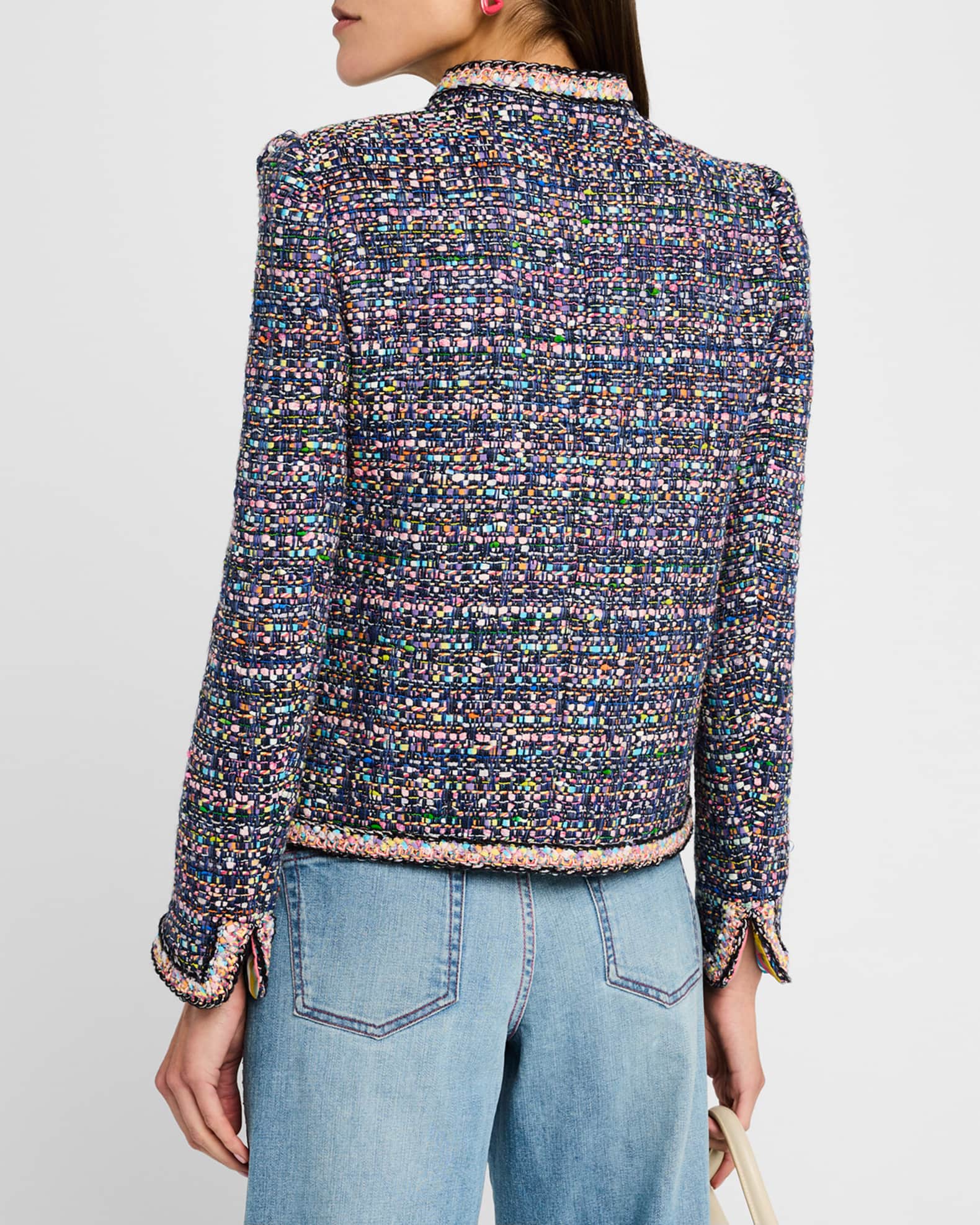 Novelty Tweed Single-Breasted Jacket 1