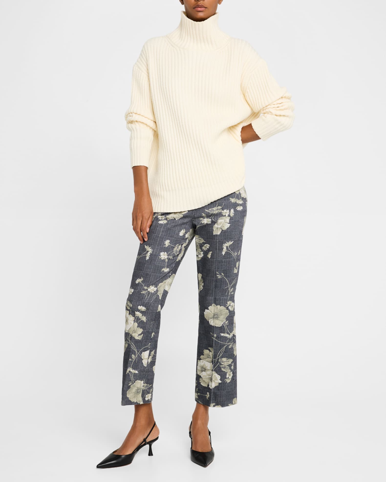 Rhinestone Turtleneck Sweater 1