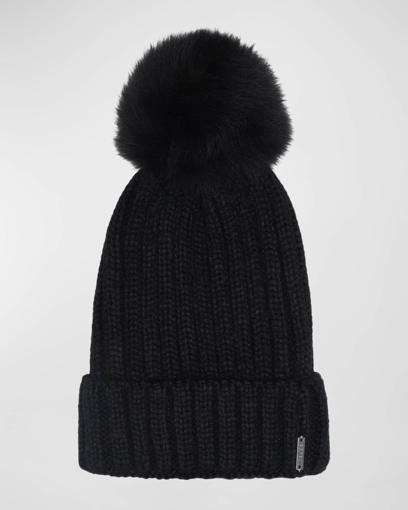 Select Knit Beanie with Lamb Pom 0