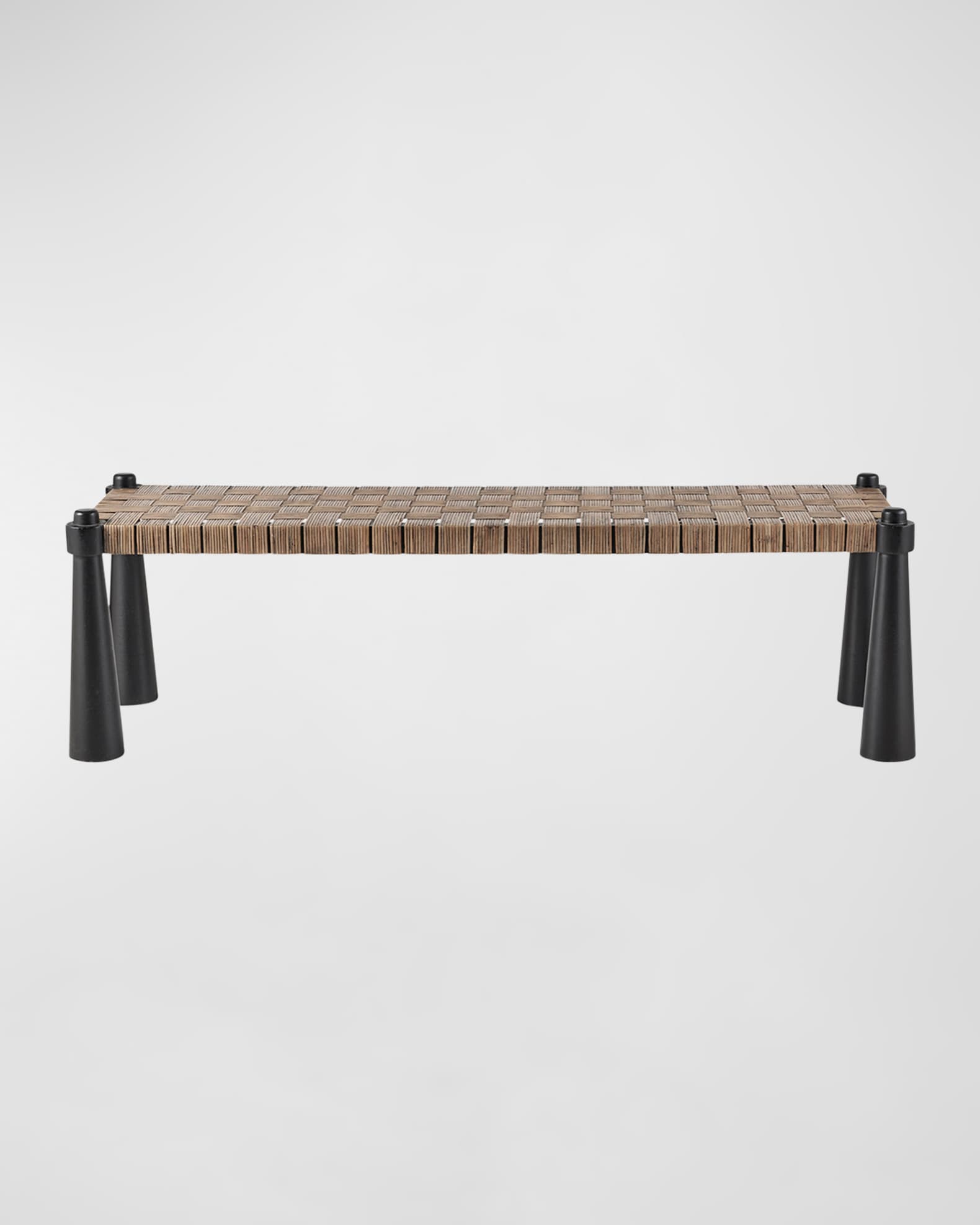 Solange Rattan Bench, 58.5" 1