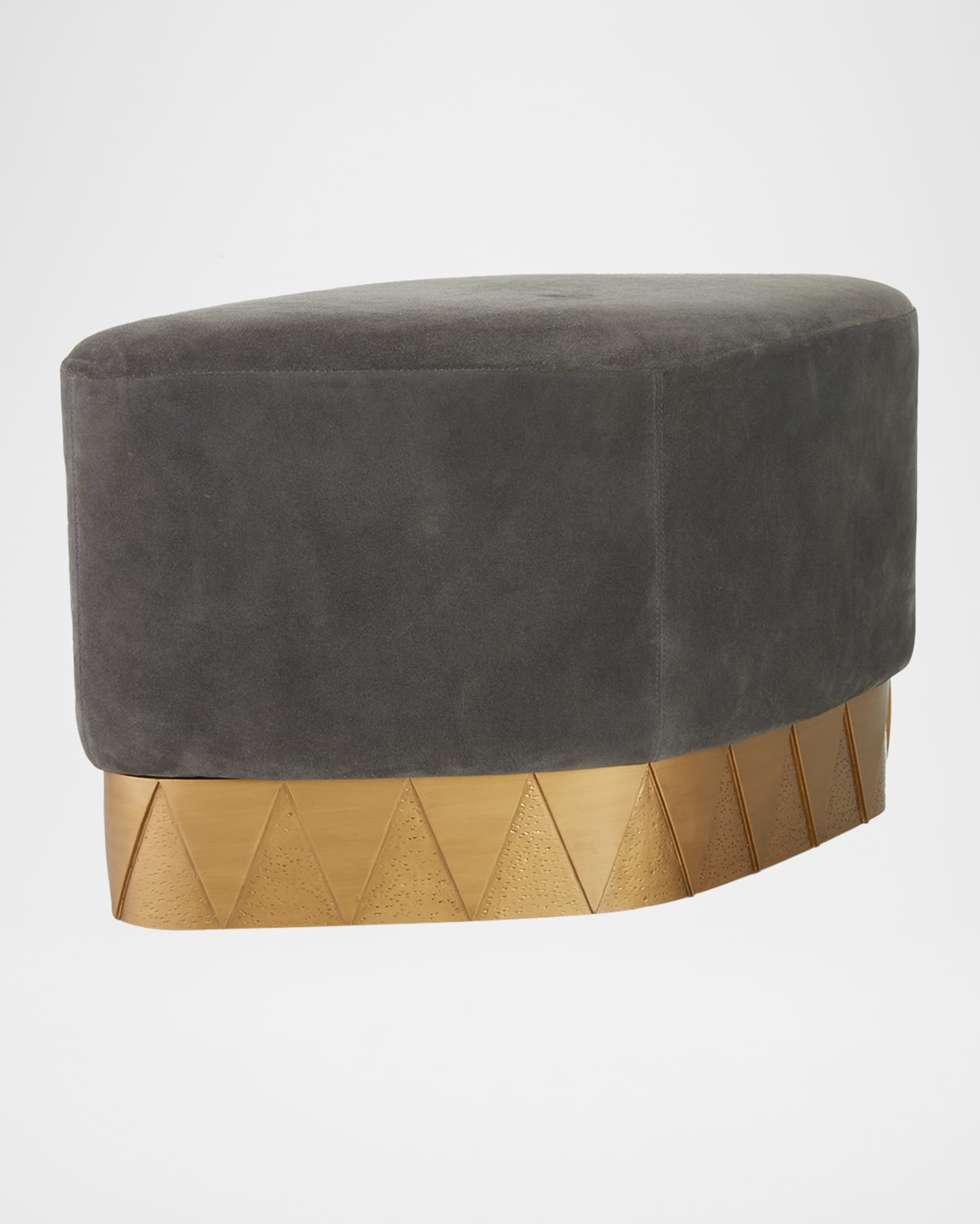 Duvall Suede Ottoman 0