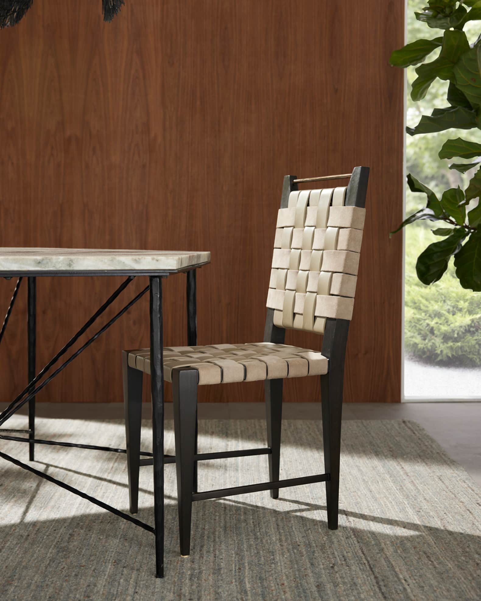 Lakewood Leather Dining Chair 1