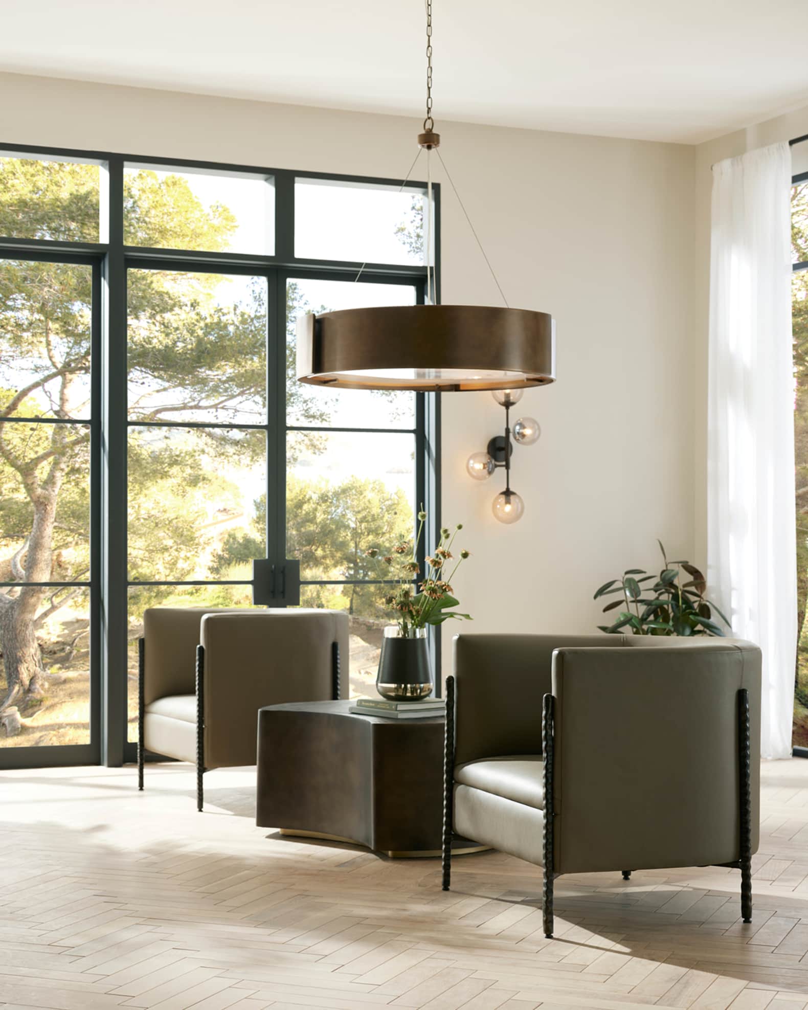 Escondido Leather Lounge Chair 1