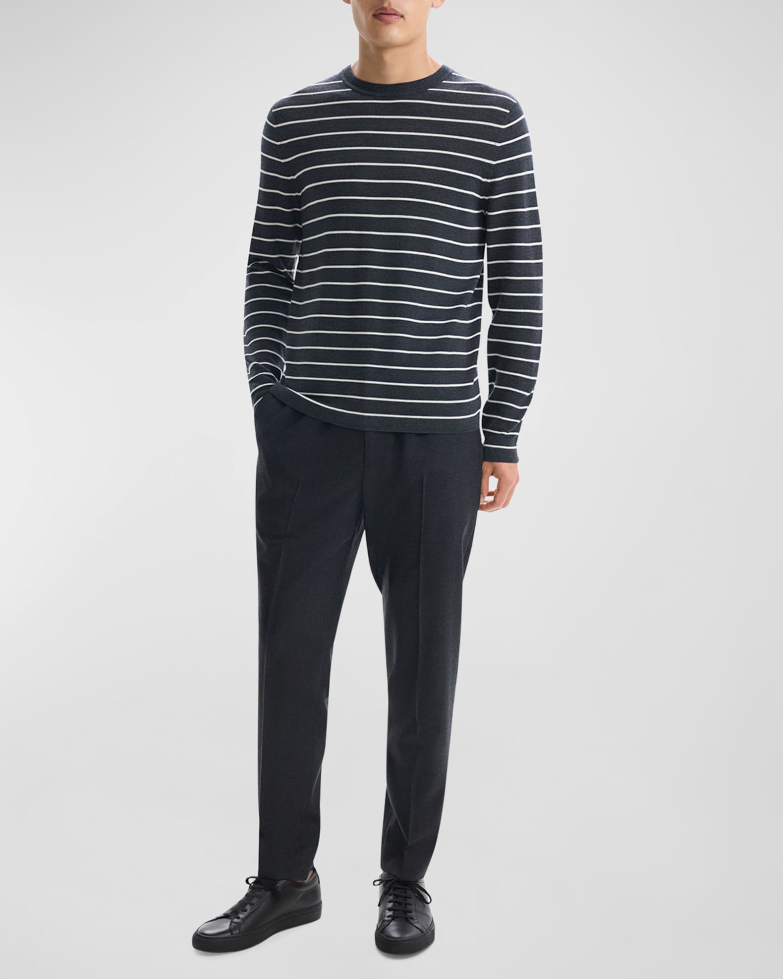 Men's Striped Long-Sleeve T-Shirt 1