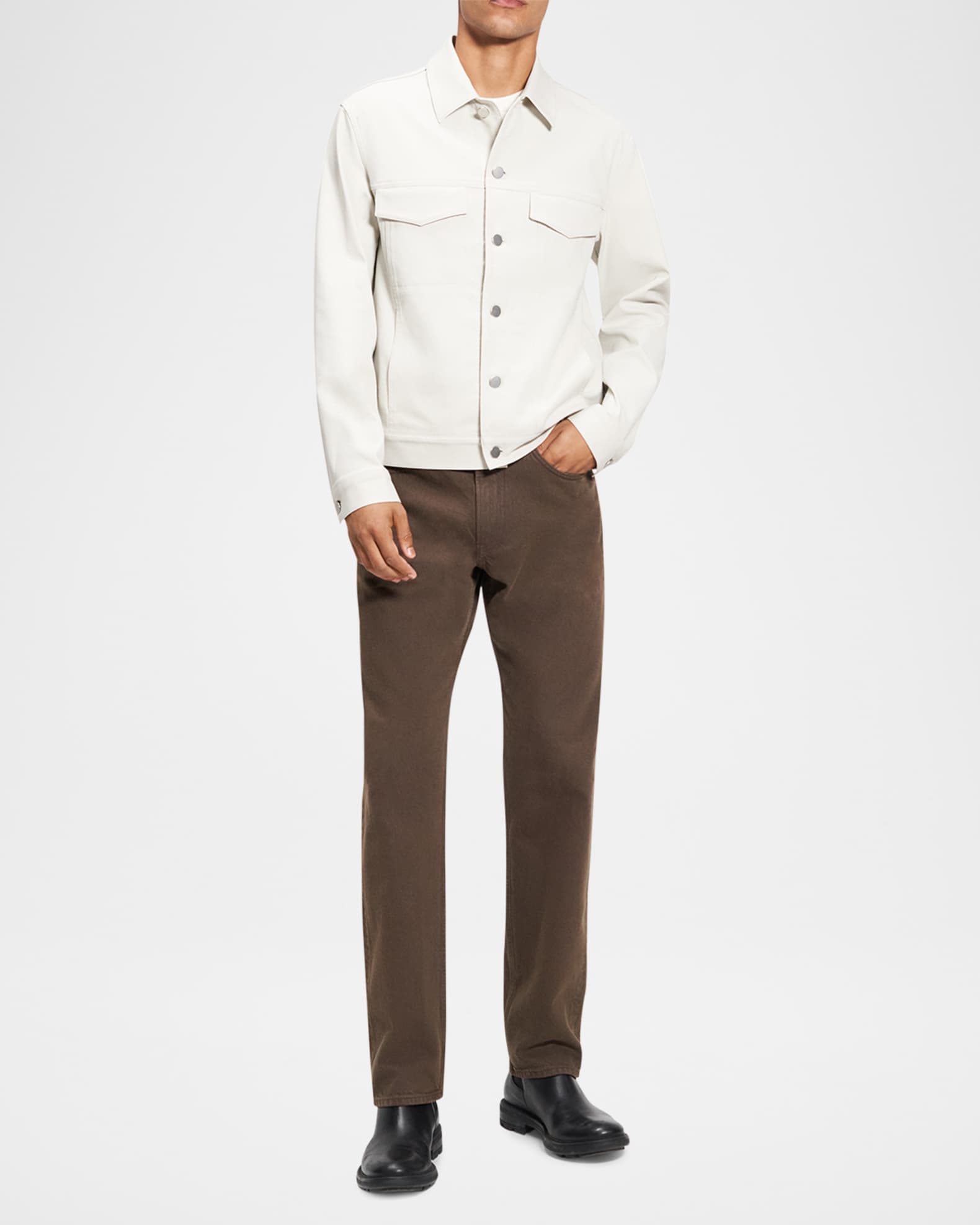 Neoteric Twill River Trucker Jacket | Theory